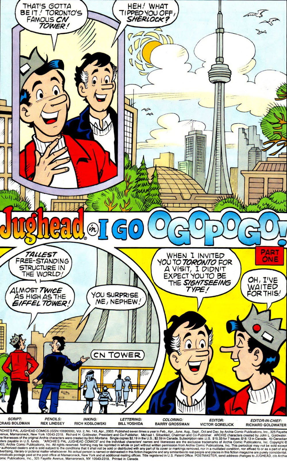 Archie's Pal Jughead Comics issue 149 - Page 2