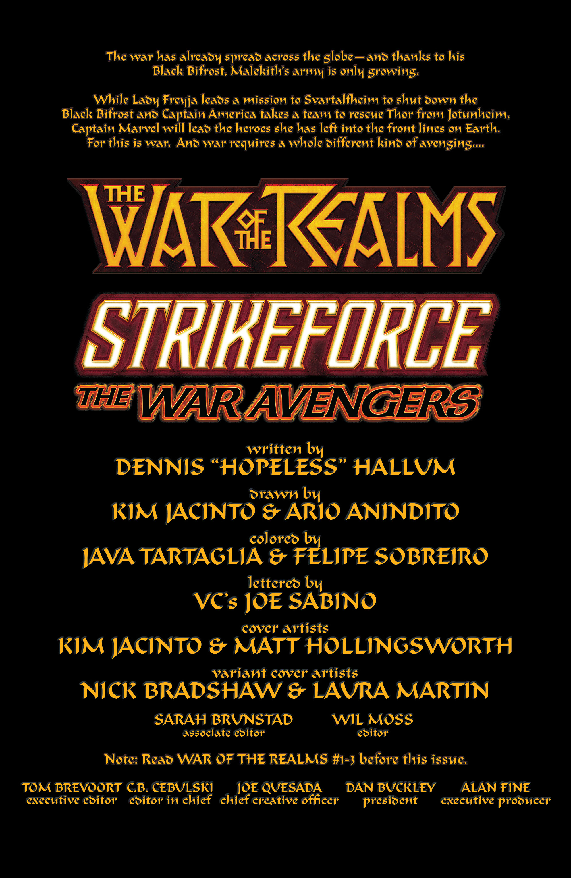 Read online War Of The Realms Strikeforce comic -  Issue # _TPB - 67