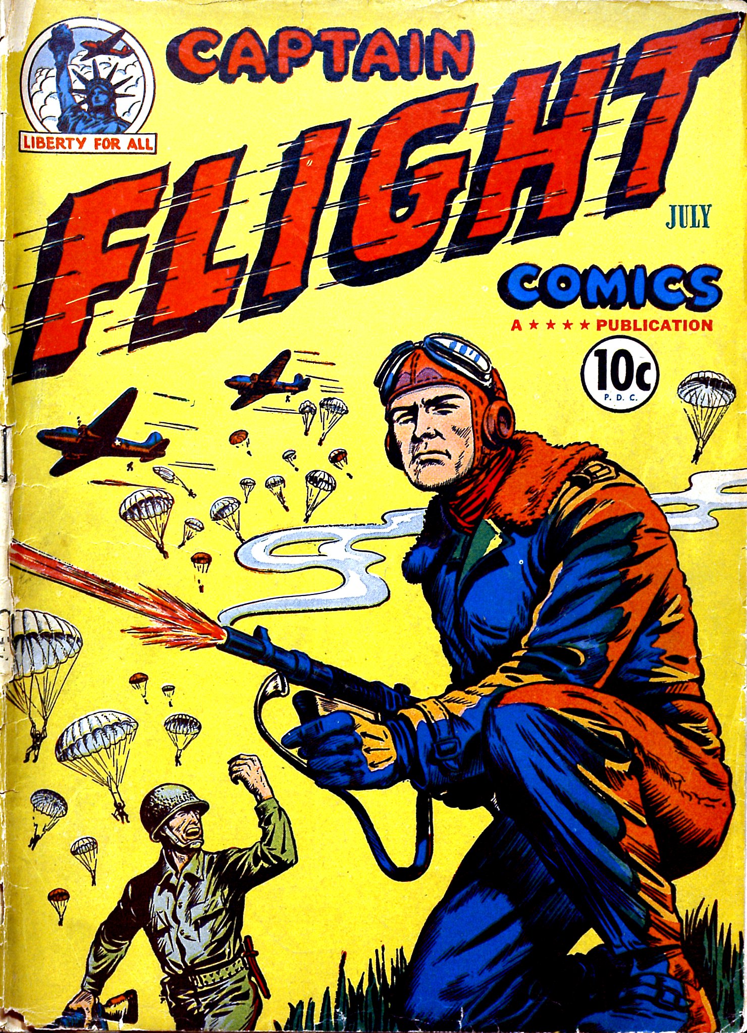 Read online Captain Flight Comics comic -  Issue #3 - 1