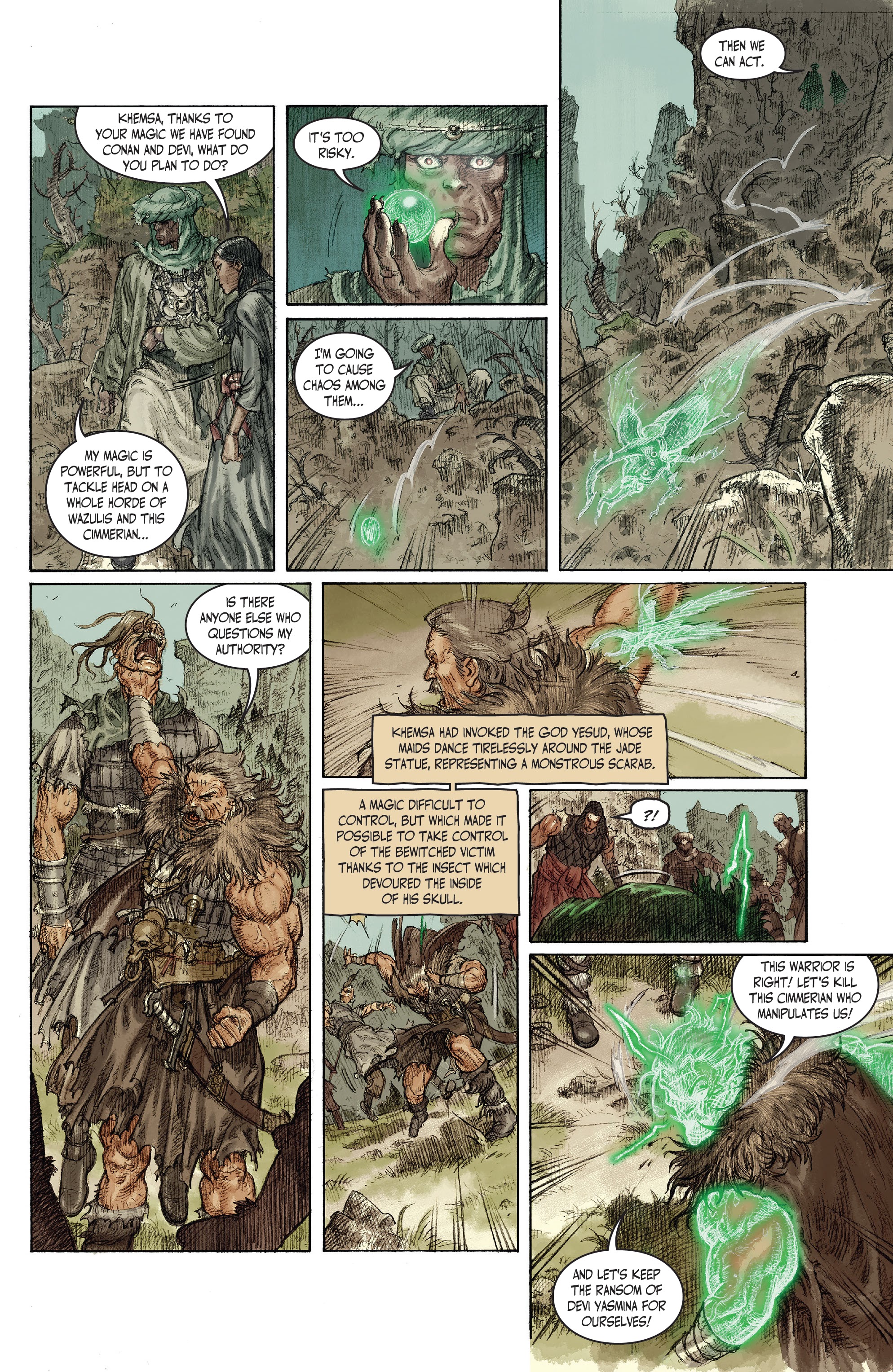Read online The Cimmerian: People of the Black Circle comic -  Issue #2 - 7