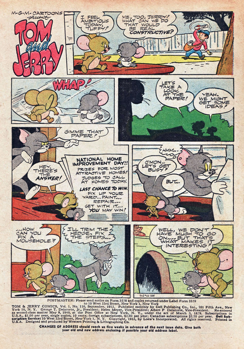 Read online Tom & Jerry Comics comic -  Issue #110 - 2