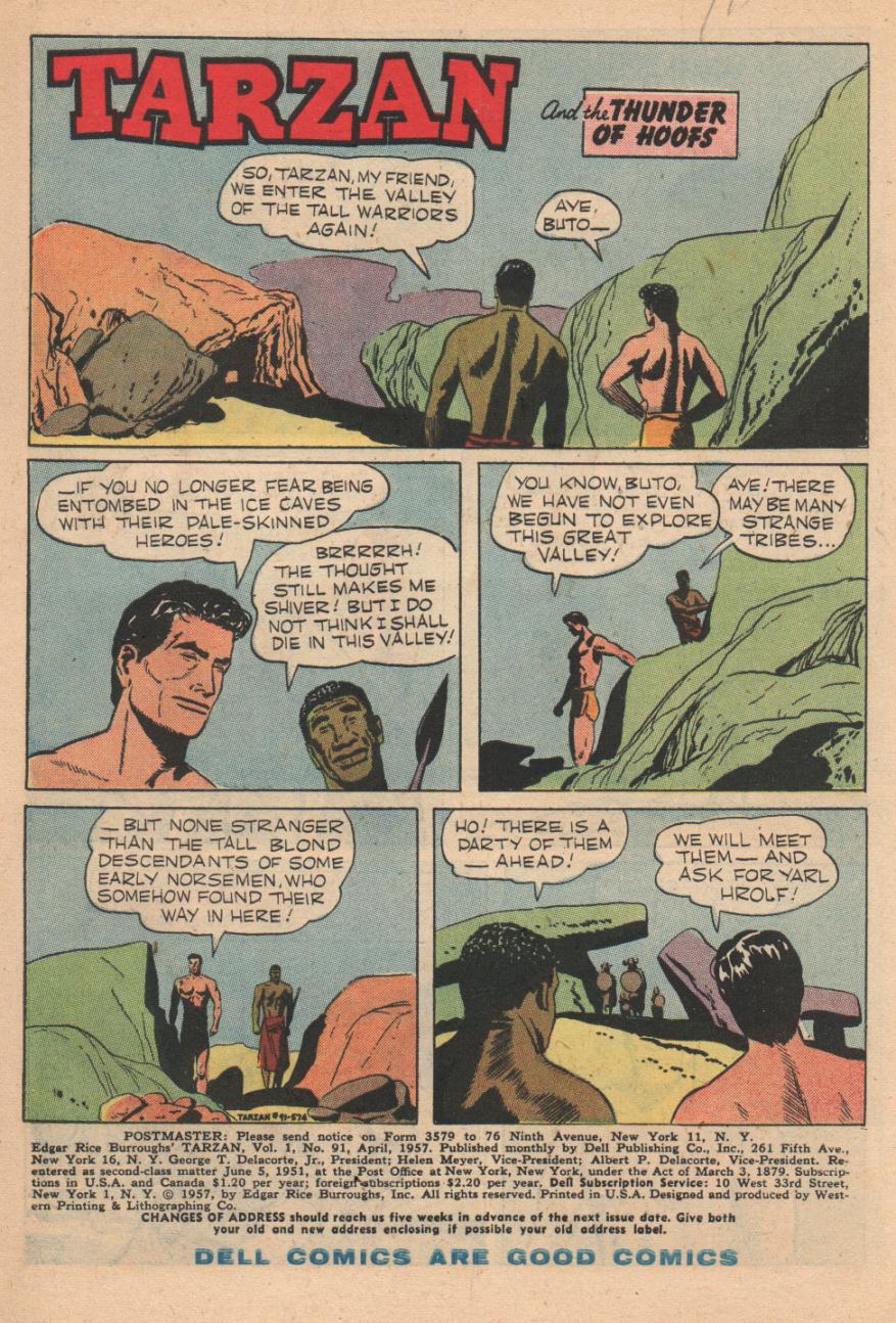 Read online Tarzan (1948) comic -  Issue #91 - 3