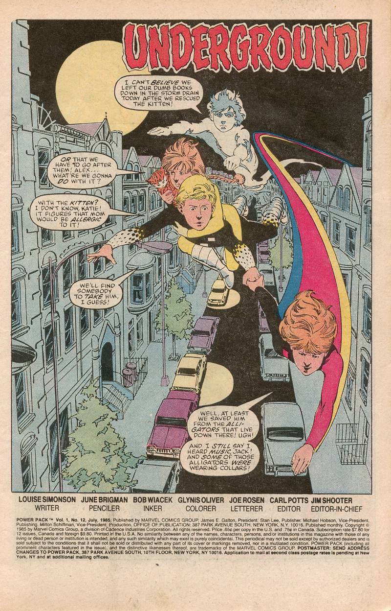 Read online Power Pack (1984) comic -  Issue #12 - 2