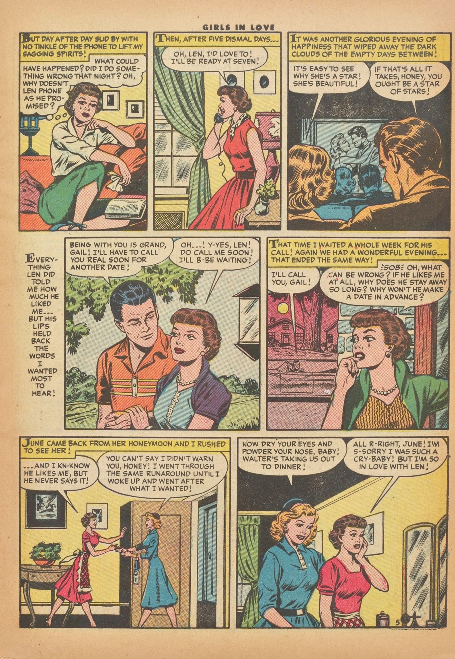 Read online Girls in Love (1955) comic -  Issue #51 - 7