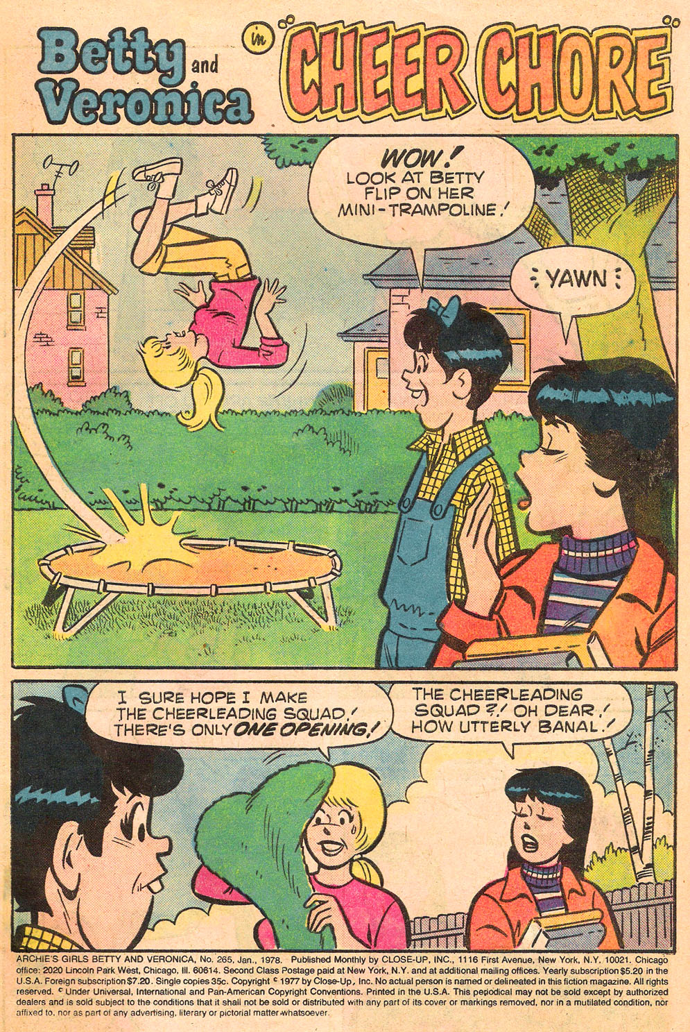 Read online Archie's Girls Betty and Veronica comic -  Issue #265 - 3