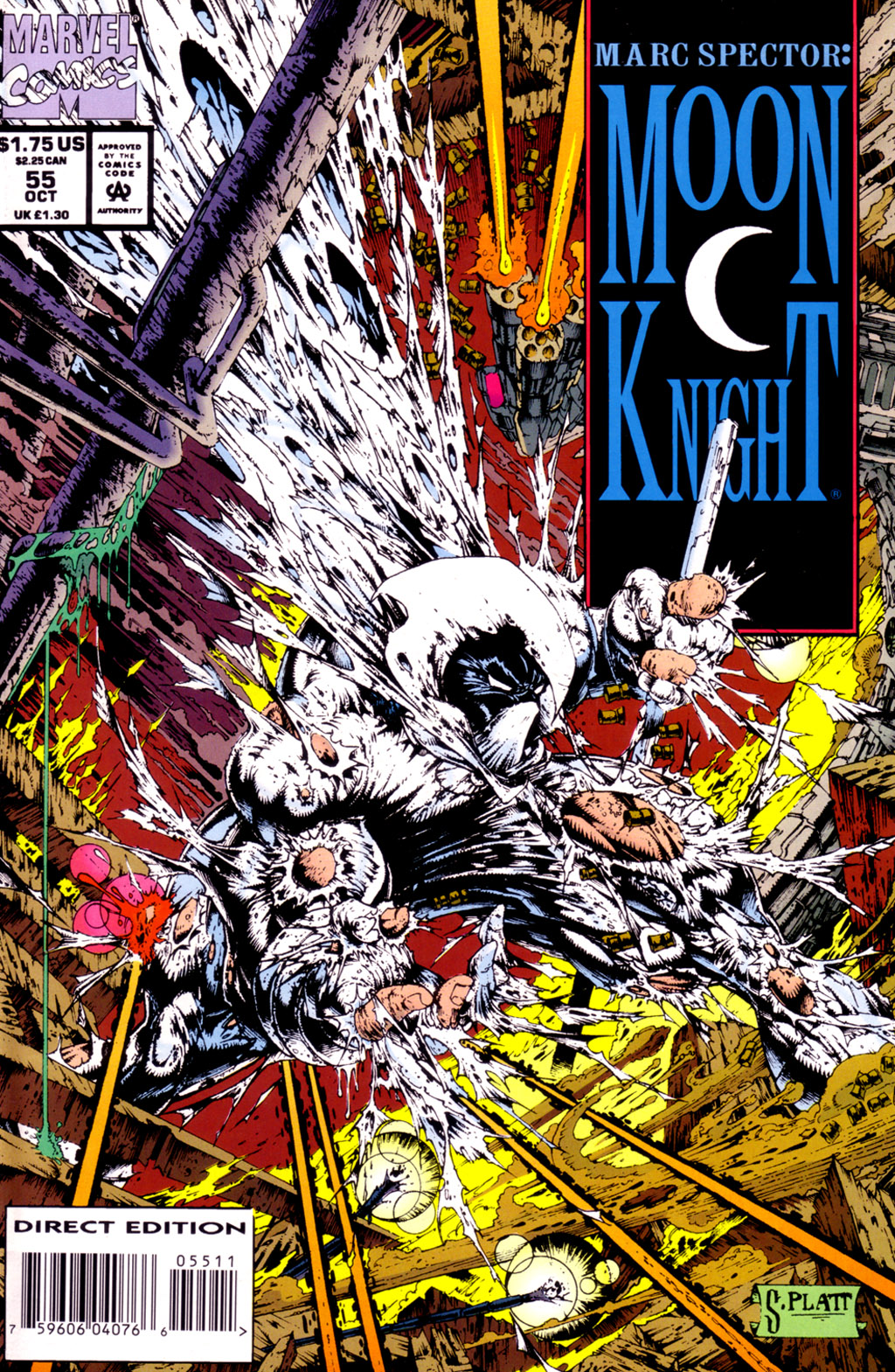 Read online Marc Spector: Moon Knight comic -  Issue #55 - 1