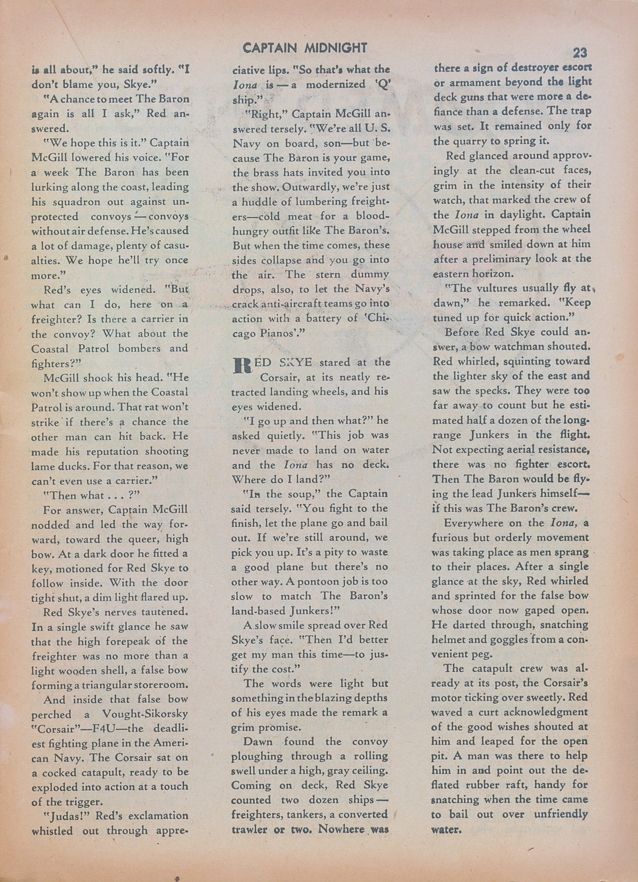 Read online Captain Midnight (1942) comic -  Issue #7 - 23