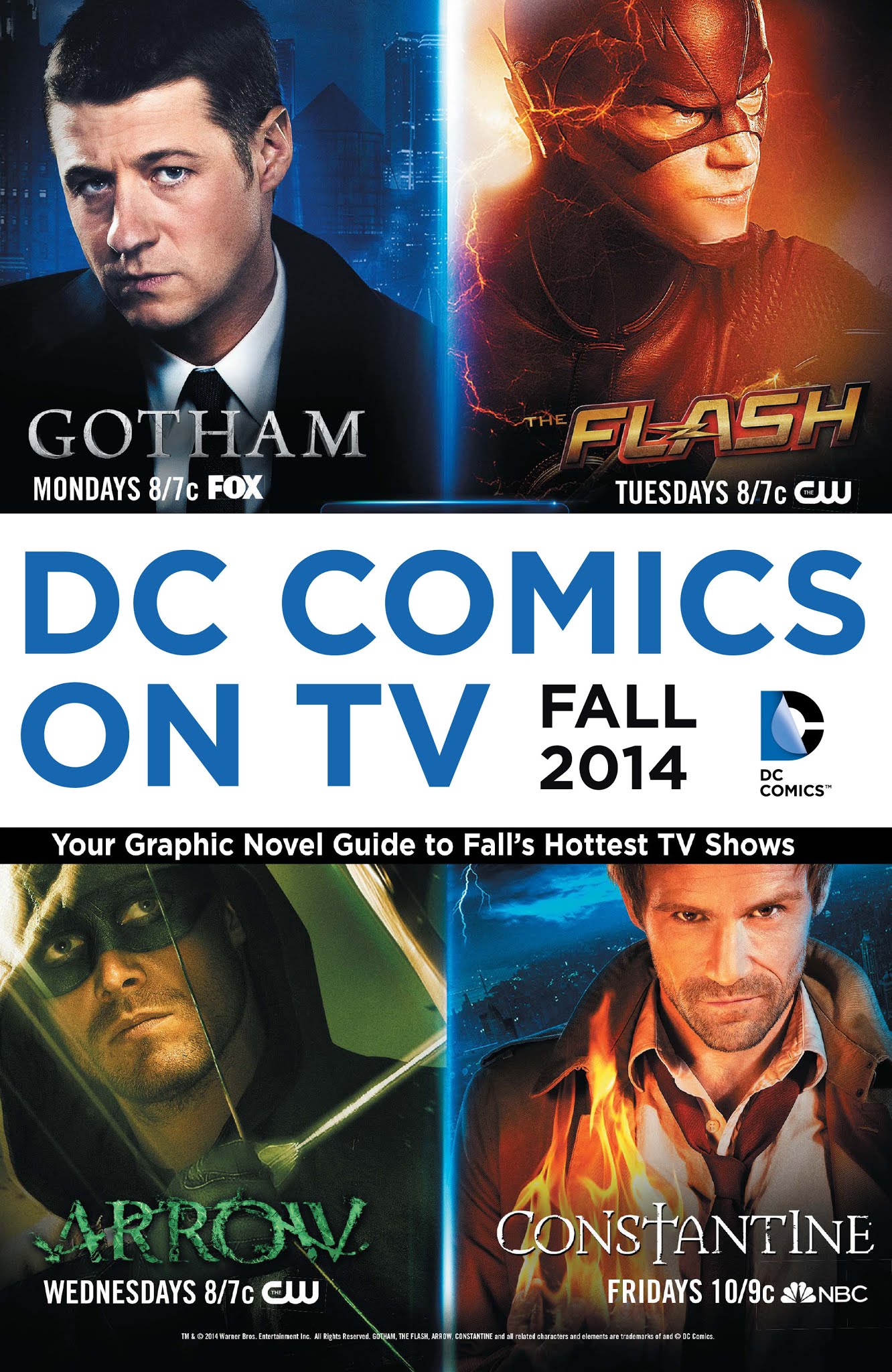 Read online DC Comics on TV: Fall 2014 Graphic Novel Primer comic -  Issue # Full - 1