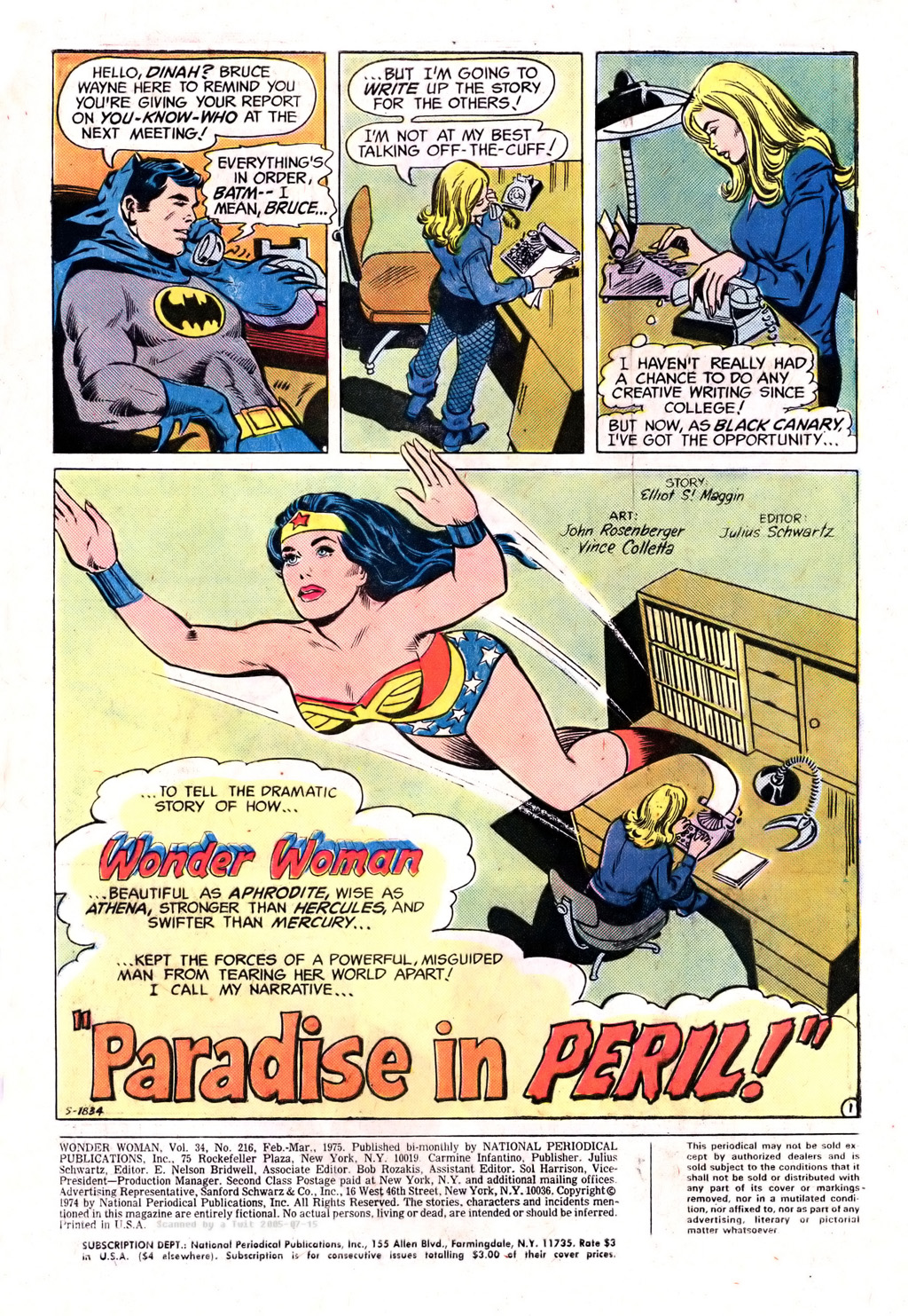 Read online Wonder Woman (1942) comic -  Issue #216 - 3