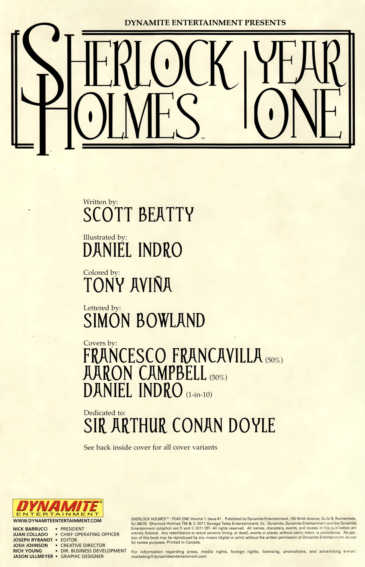 Read online Sherlock Holmes: Year One comic -  Issue #1 - 5
