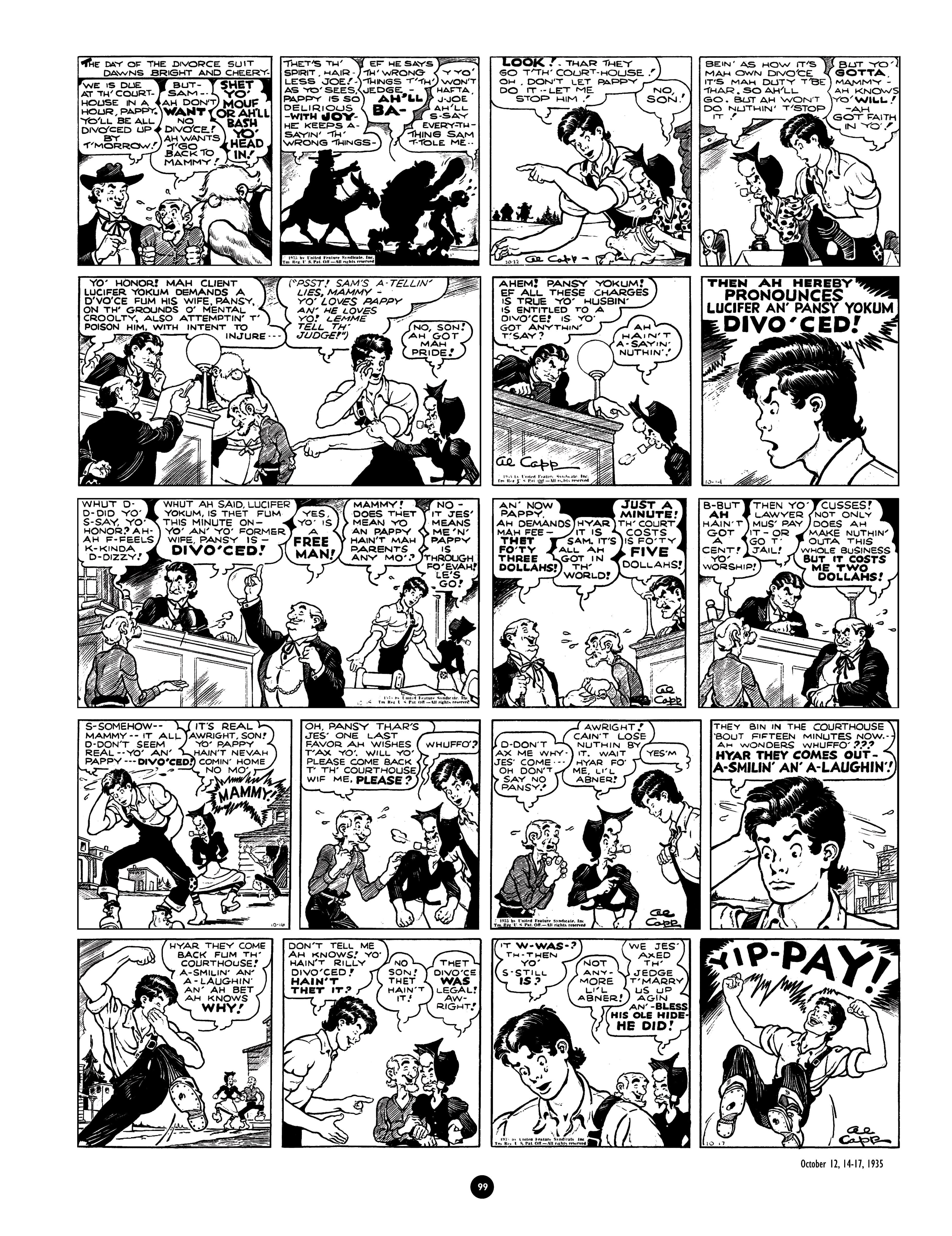 Read online Al Capp's Li'l Abner Complete Daily & Color Sunday Comics comic -  Issue # TPB 1 (Part 2) - 1
