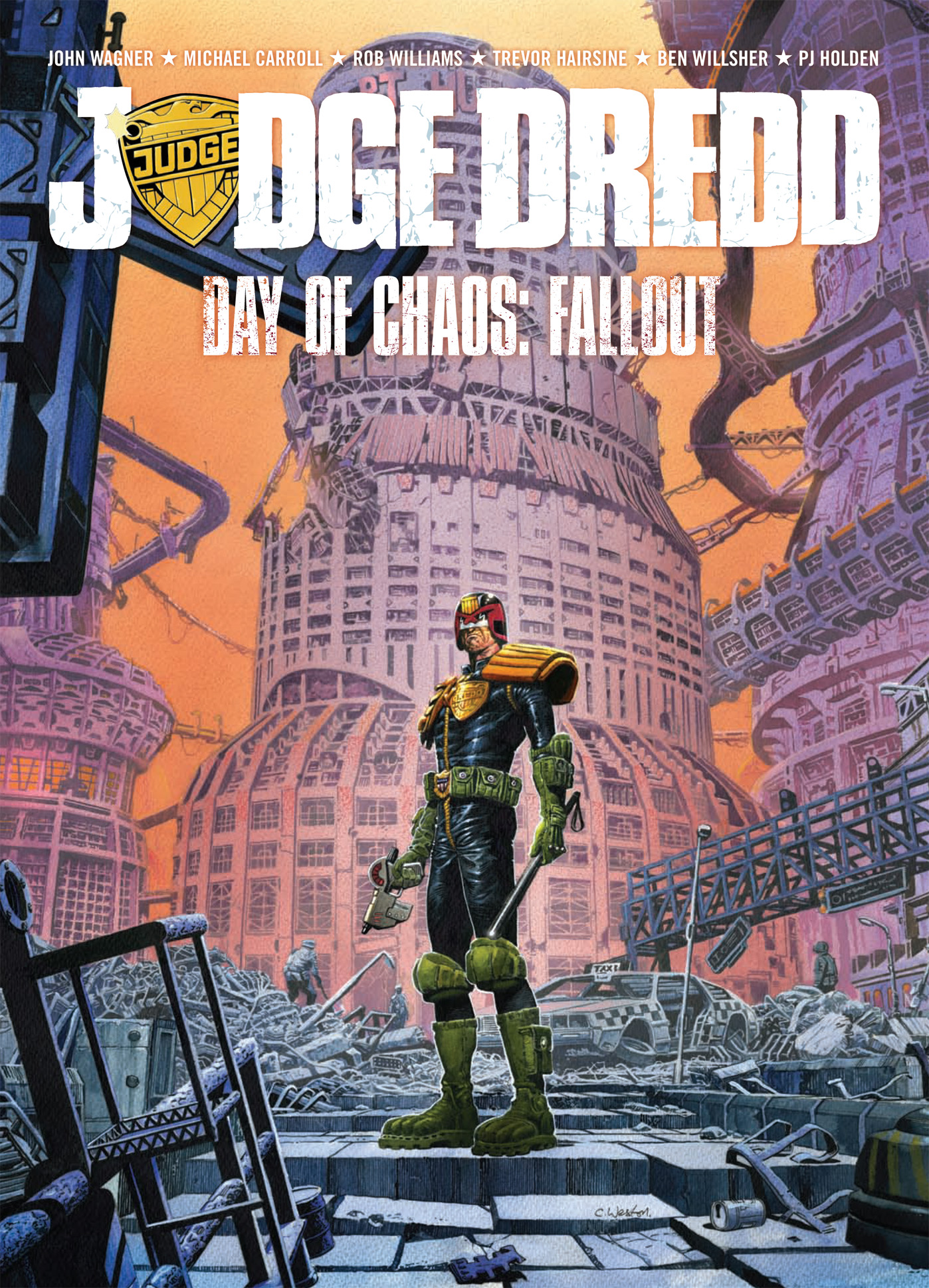 Read online Judge Dredd: Day of Chaos: Fallout comic -  Issue # TPB (Part 1) - 1