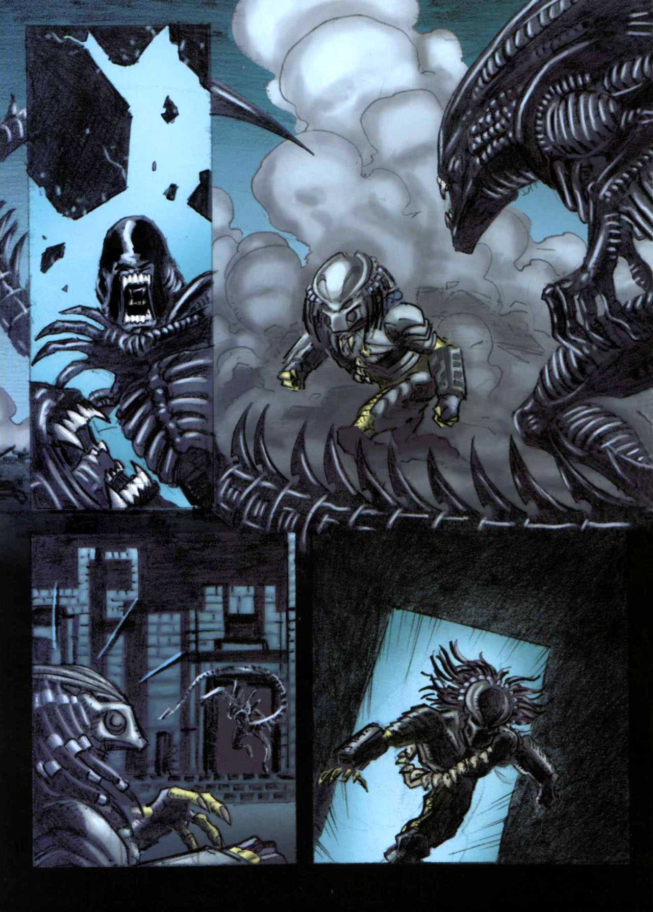 Read online Alien Vs. Predator: Civilized Beasts comic -  Issue # TPB - 74