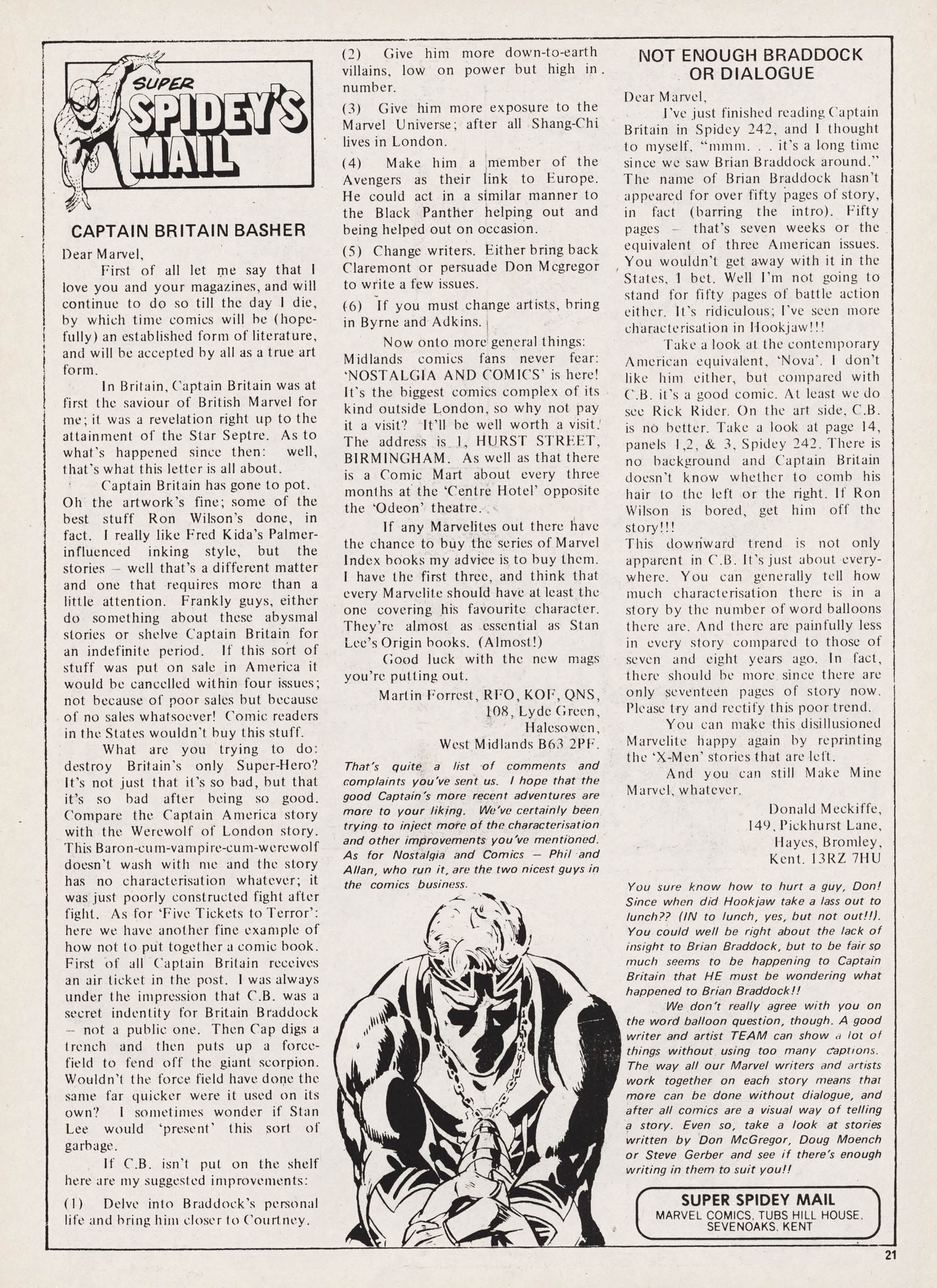 Read online Super Spider-Man and Captain Britain comic -  Issue #253 - 20