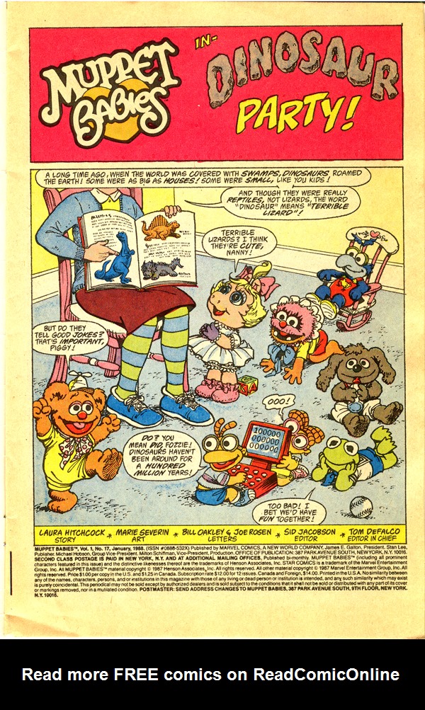 Read online Muppet Babies comic -  Issue #17 - 2