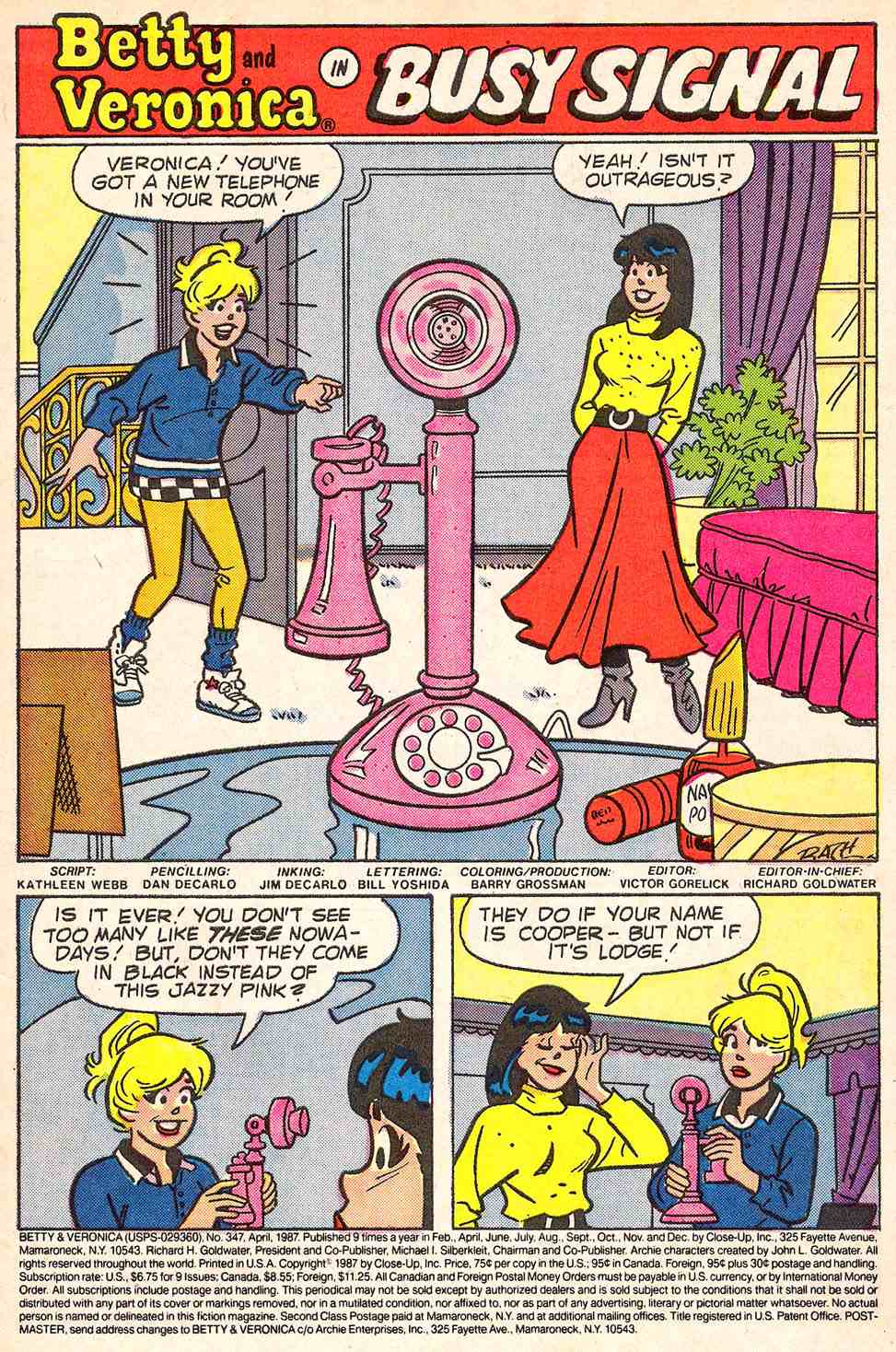 Read online Archie's Girls Betty and Veronica comic -  Issue #347 - 3