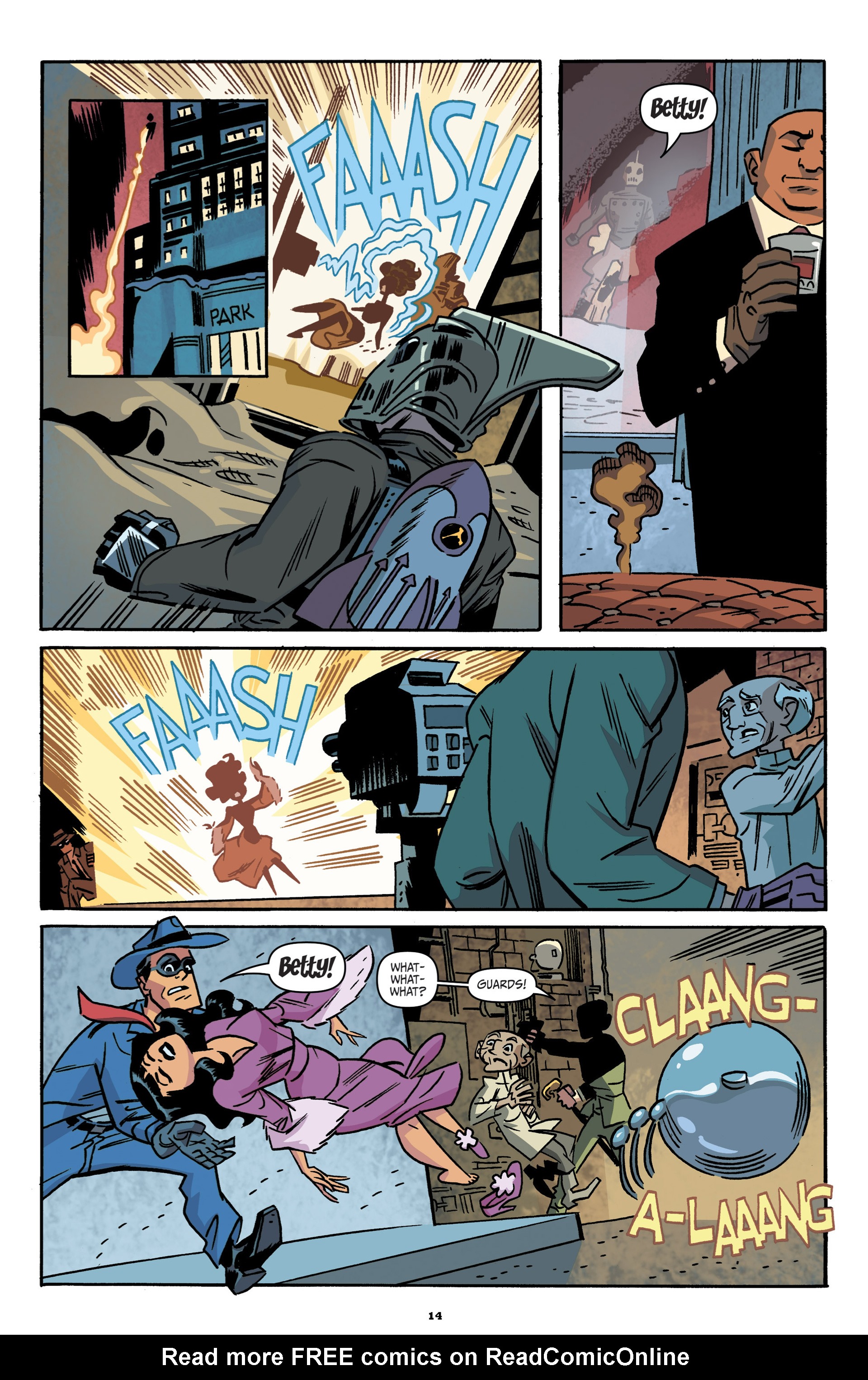 Read online The Rocketeer/The Spirit: Pulp Friction comic -  Issue #3 - 16