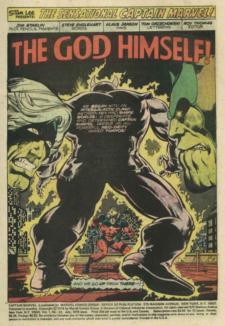 Read online Captain Marvel (1968) comic -  Issue #33 - 2