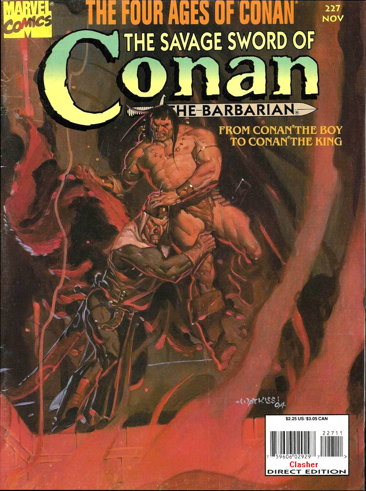 Read online The Savage Sword Of Conan comic -  Issue #227 - 1