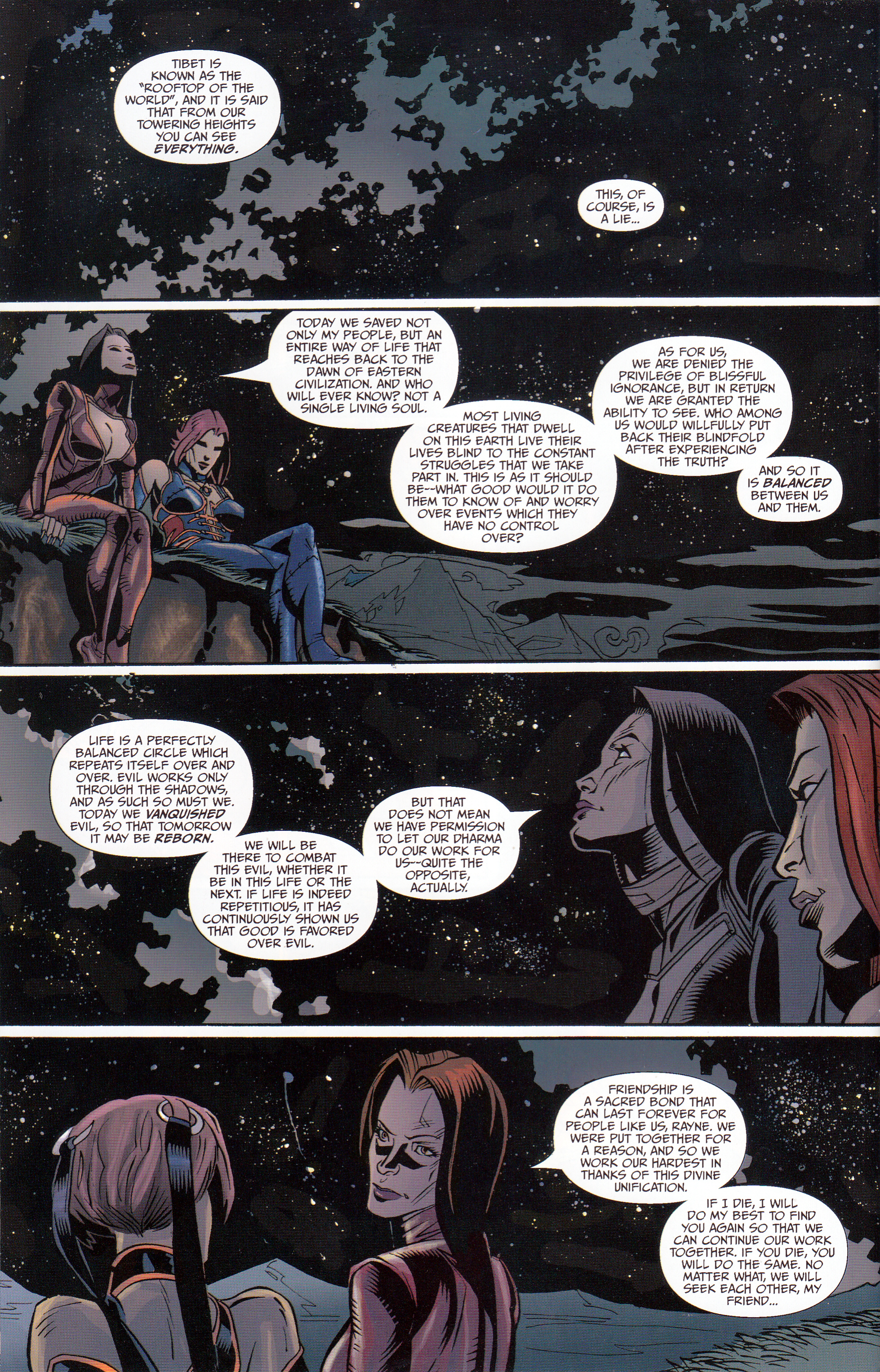 Read online BloodRayne: Tibetan Heights comic -  Issue # Full - 24