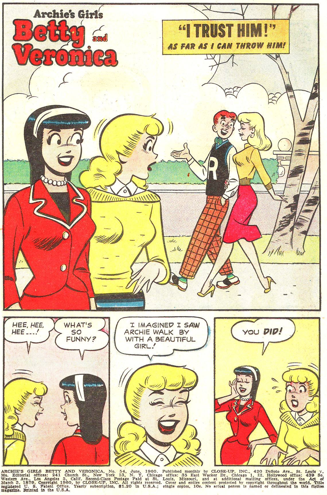 Read online Archie's Girls Betty and Veronica comic -  Issue #54 - 3