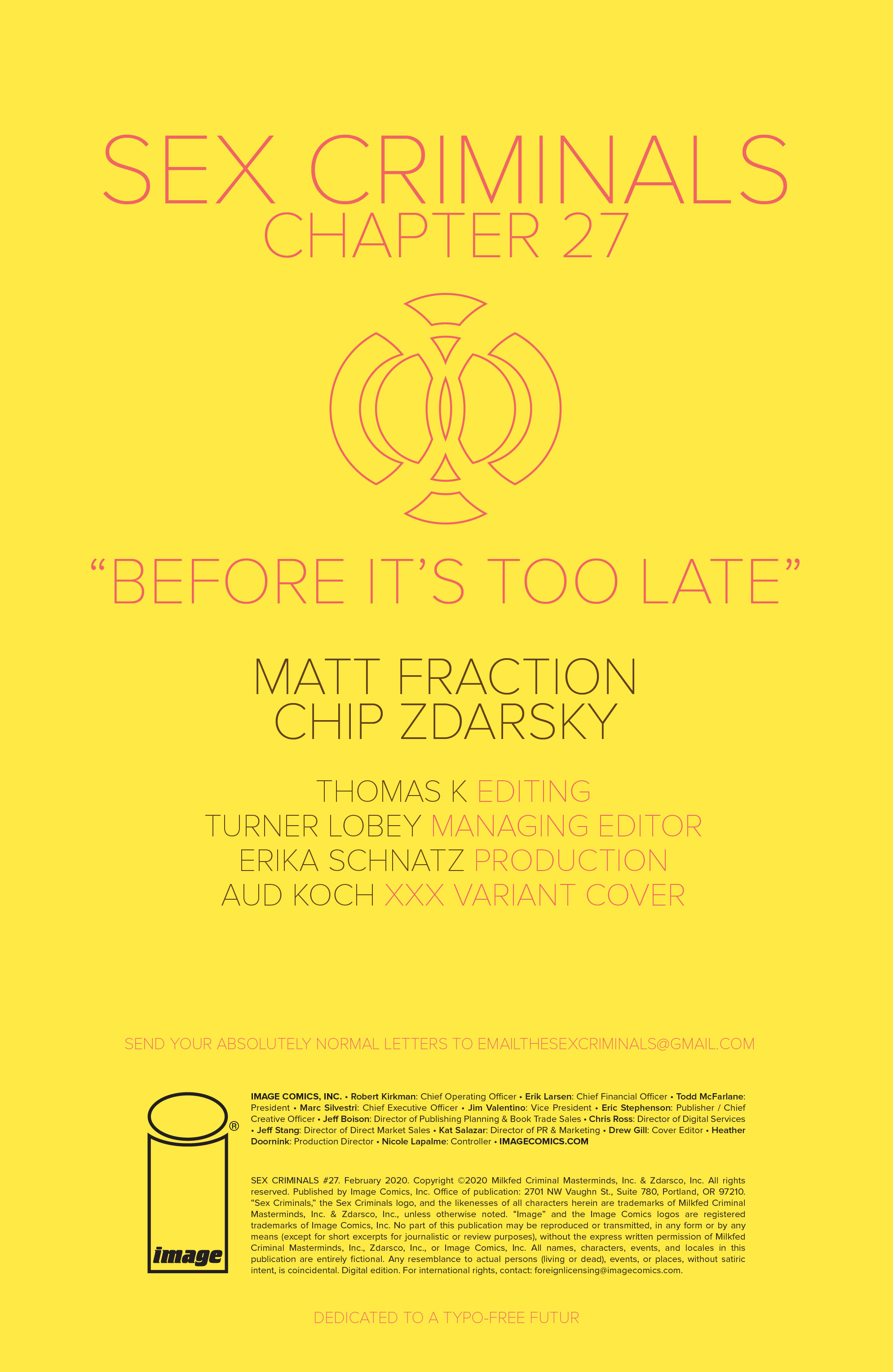 Read online Sex Criminals comic -  Issue #27 - 2