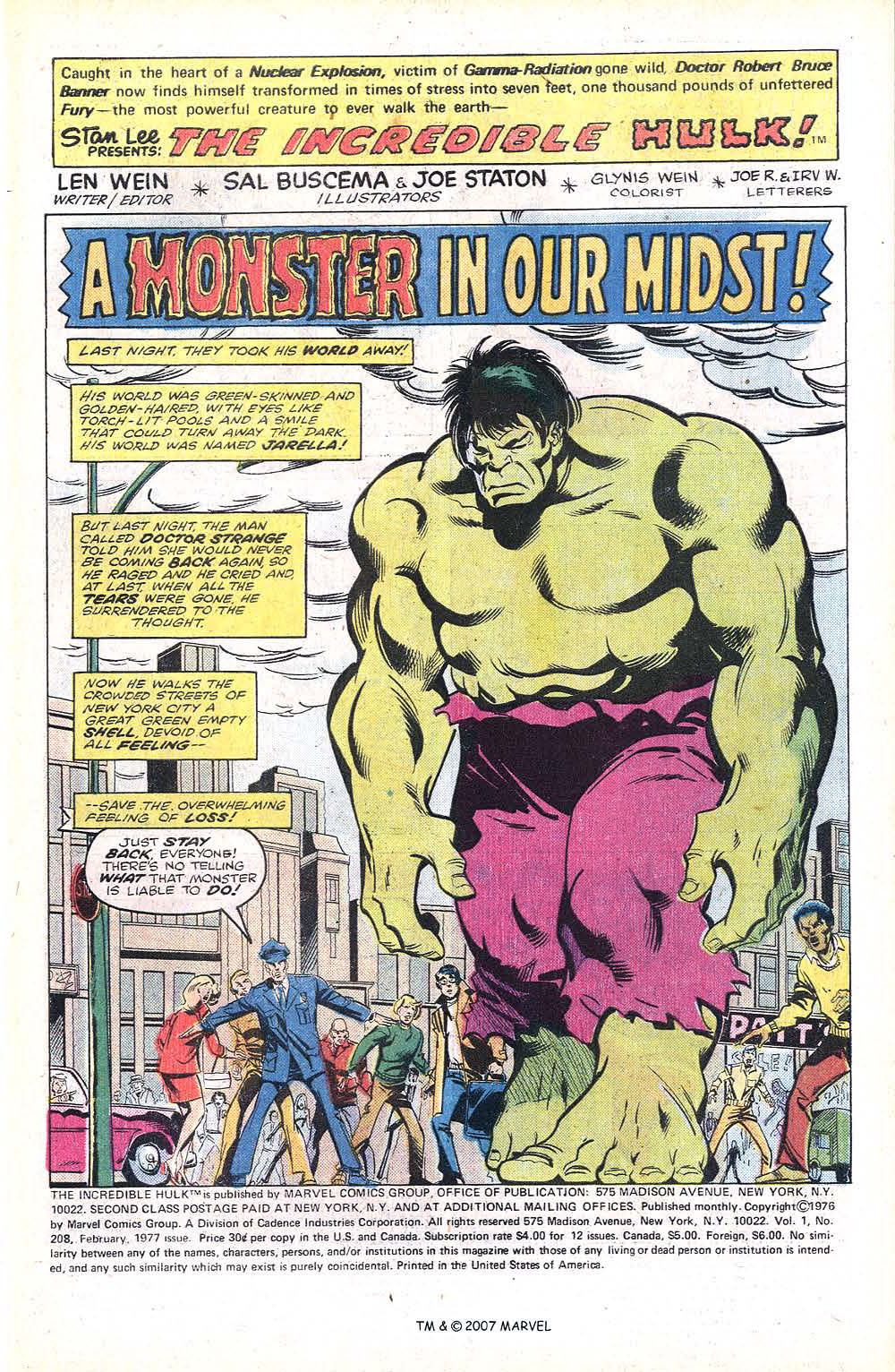 Read online The Incredible Hulk (1968) comic -  Issue #208 - 3