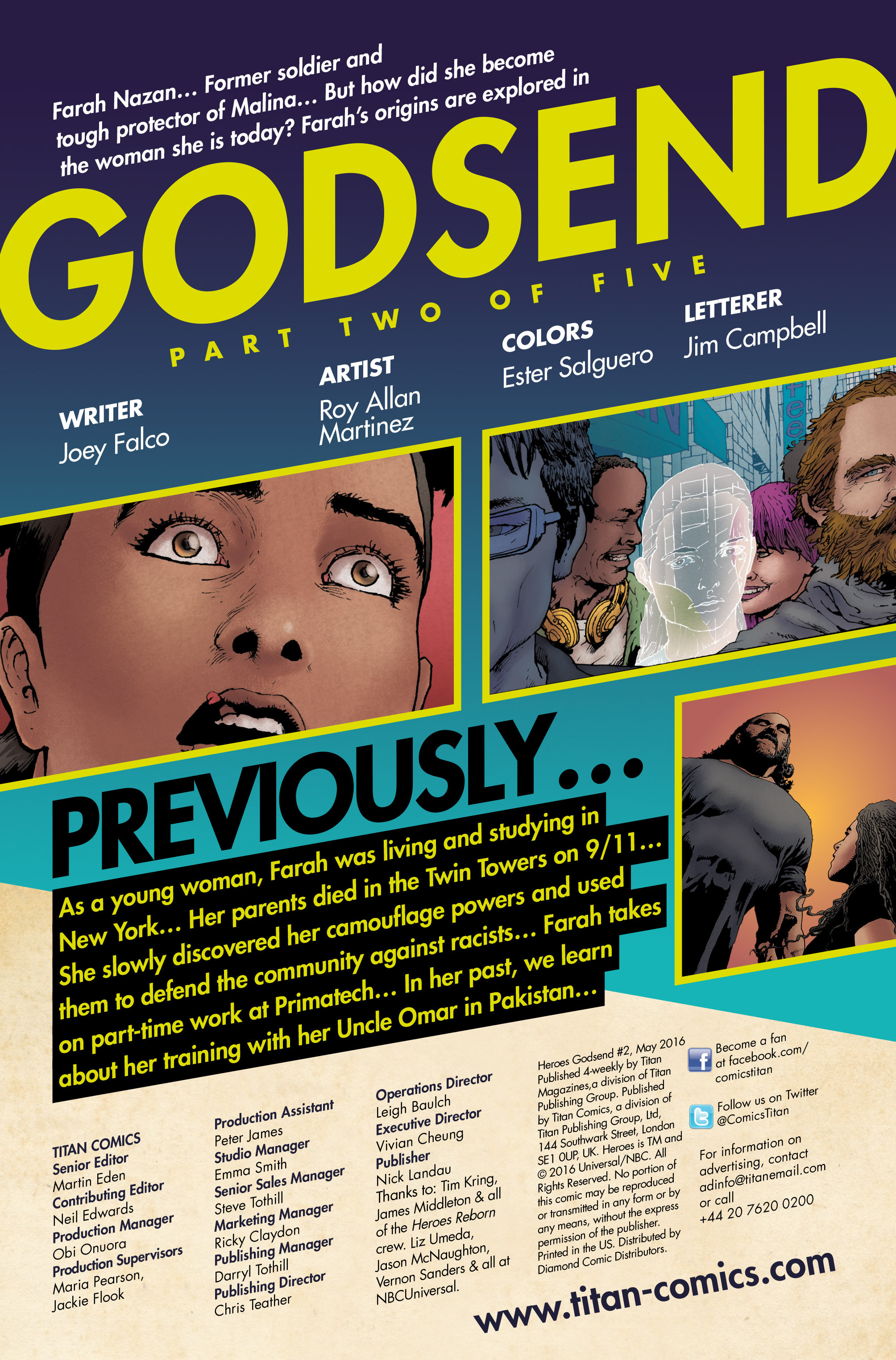 Read online Heroes Godsend comic -  Issue #2 - 2