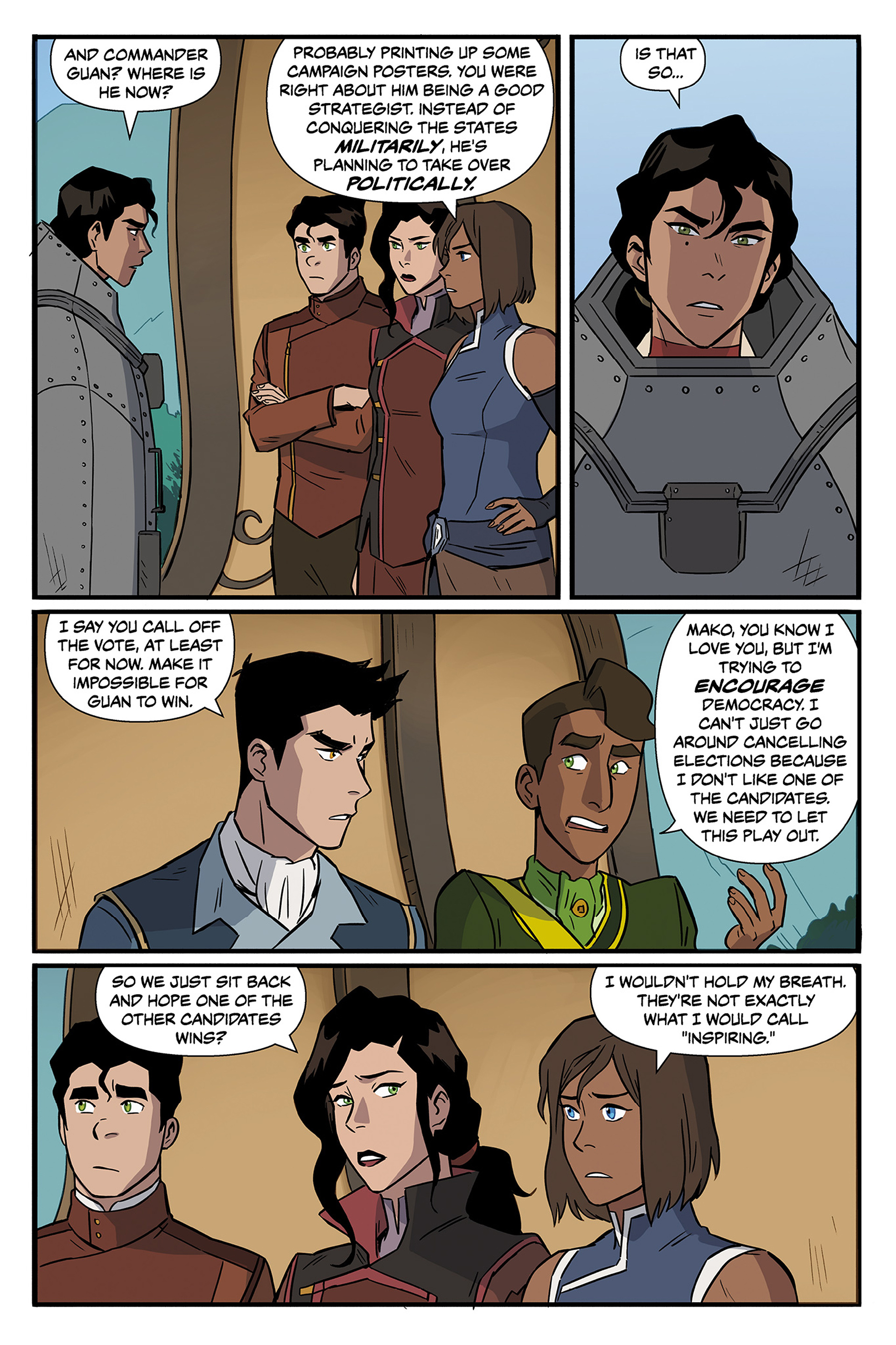 Read online The Legend of Korra: Ruins of the Empire Omnibus comic -  Issue # TPB (Part 1) - 73