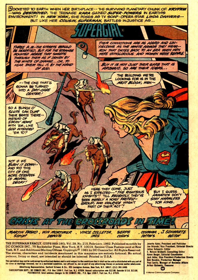 Read online The Superman Family comic -  Issue #215 - 2