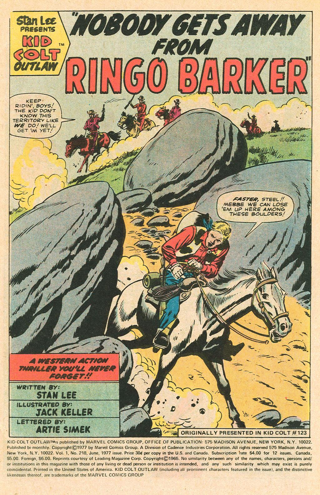 Read online Kid Colt Outlaw comic -  Issue #218 - 3