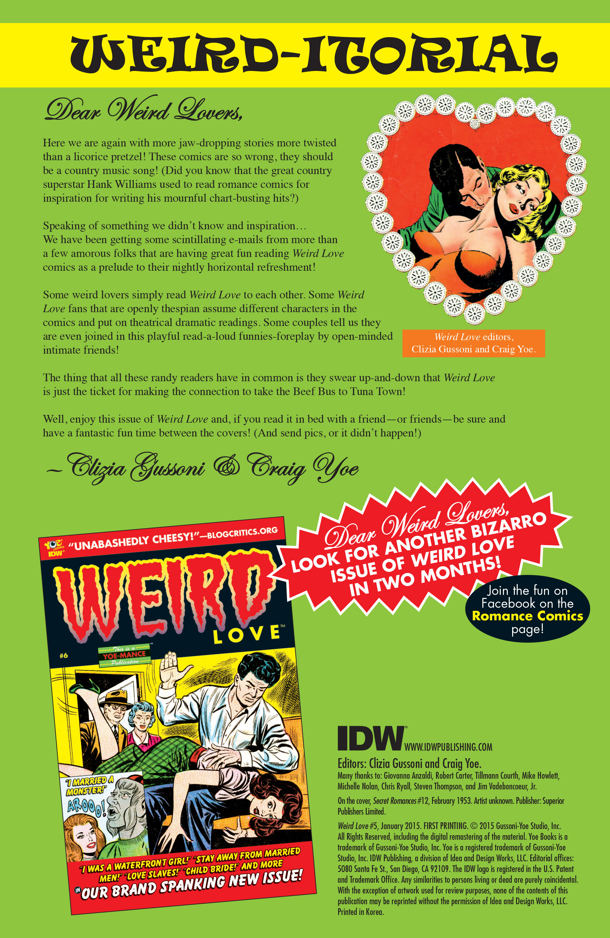 Read online Weird Love comic -  Issue #5 - 2