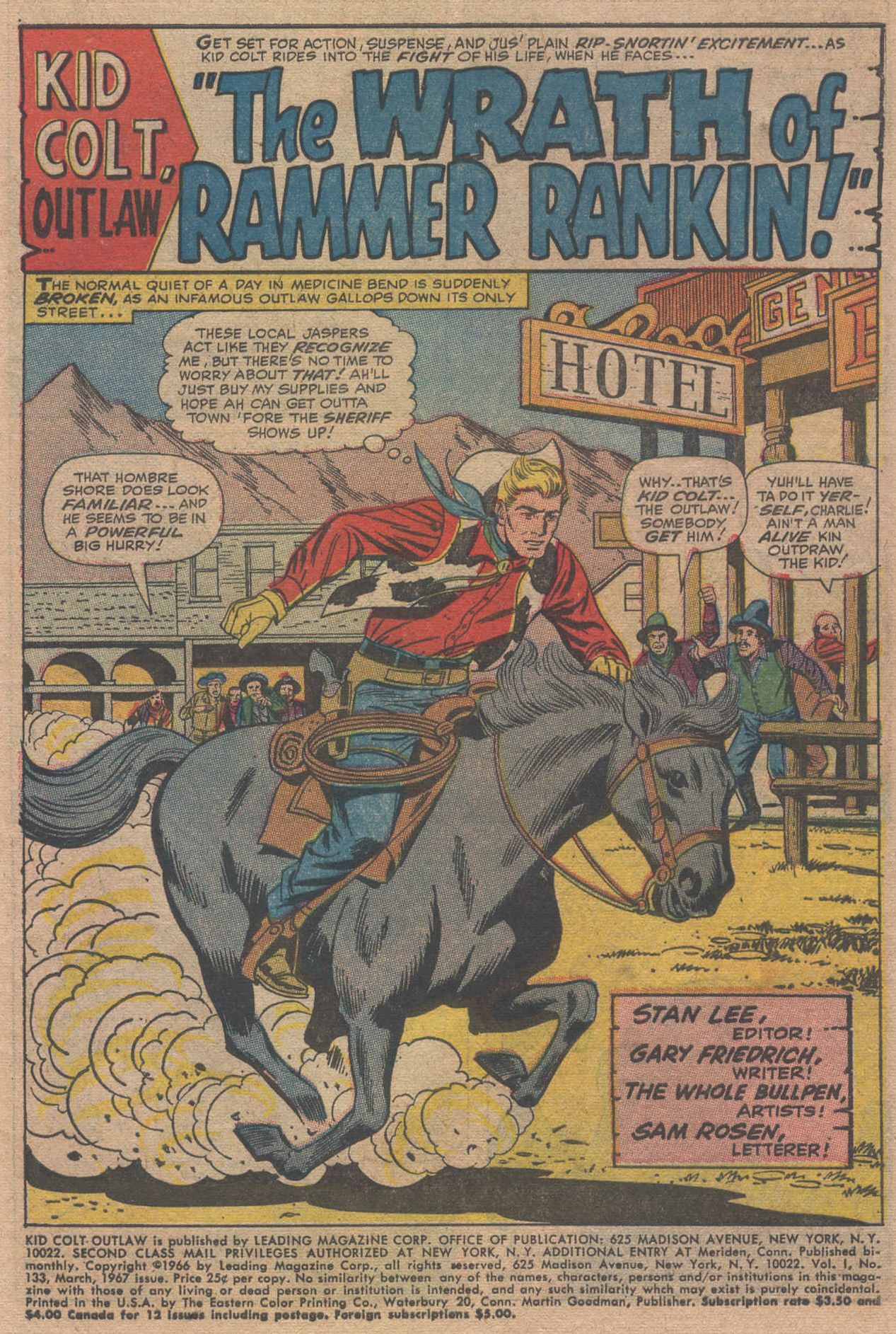 Read online Kid Colt Outlaw comic -  Issue #133 - 3