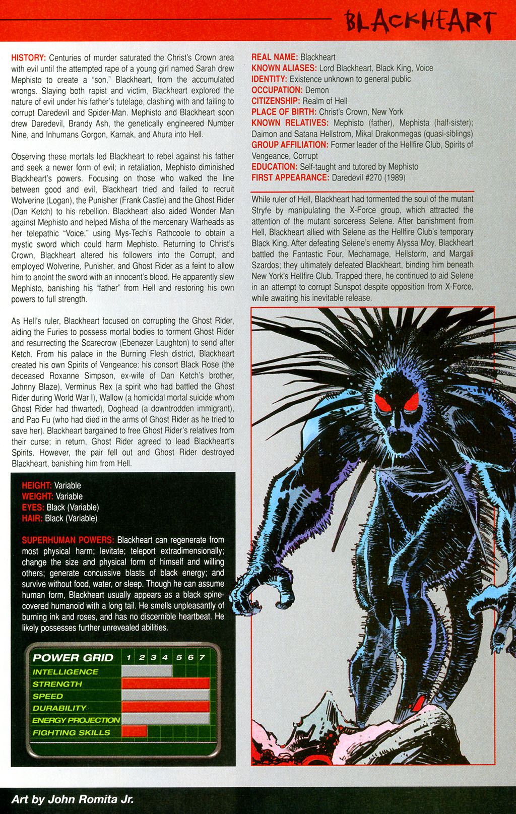 Read online Official Handbook of the Marvel Universe: Horror 2005 comic -  Issue # Full - 5