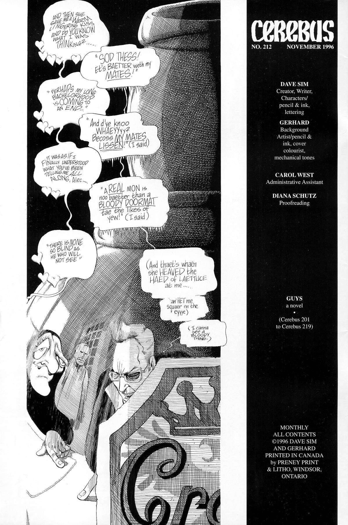 Read online Cerebus comic -  Issue #212 - 2