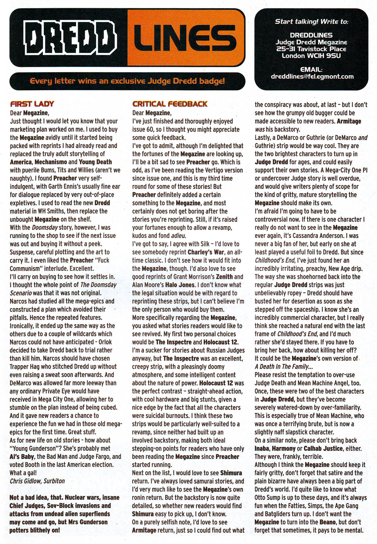 Read online Judge Dredd Megazine (vol. 3) comic -  Issue #62 - 25