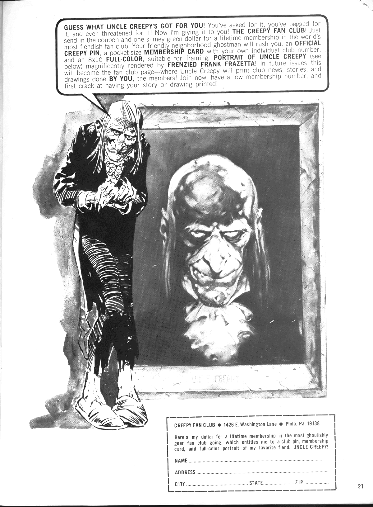 Read online Creepy (1964) comic -  Issue #5 - 21