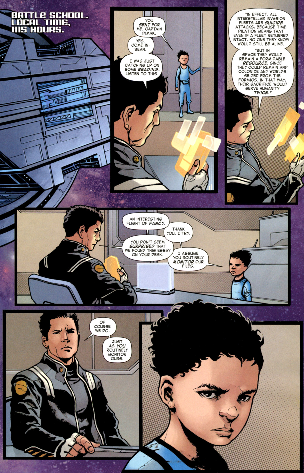 Read online Ender's Shadow: Battle School comic -  Issue #5 - 12
