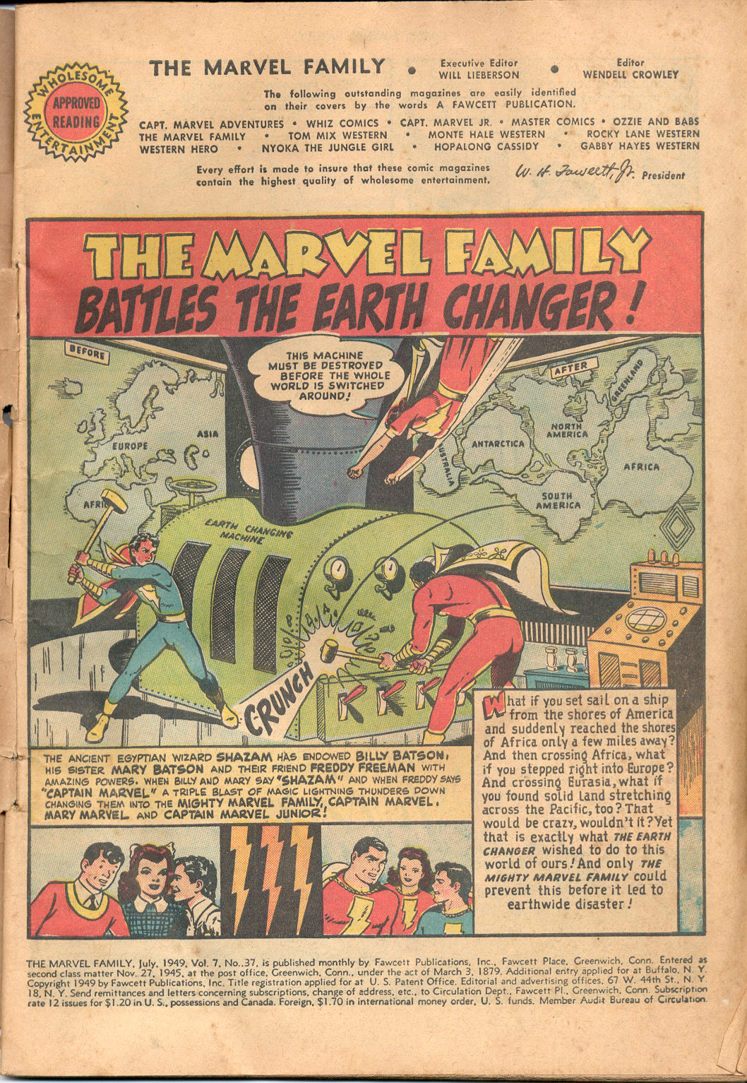 Read online The Marvel Family comic -  Issue #37 - 3