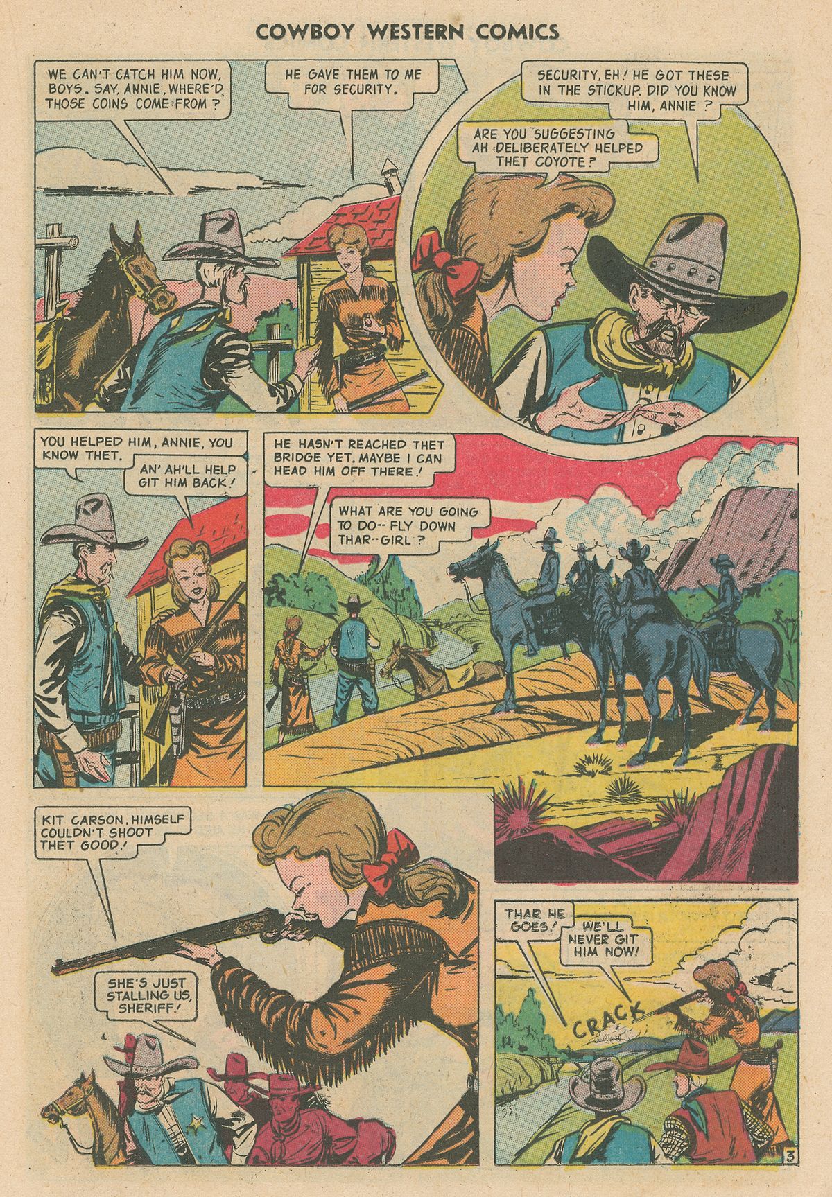 Read online Cowboy Western Comics (1948) comic -  Issue #31 - 15