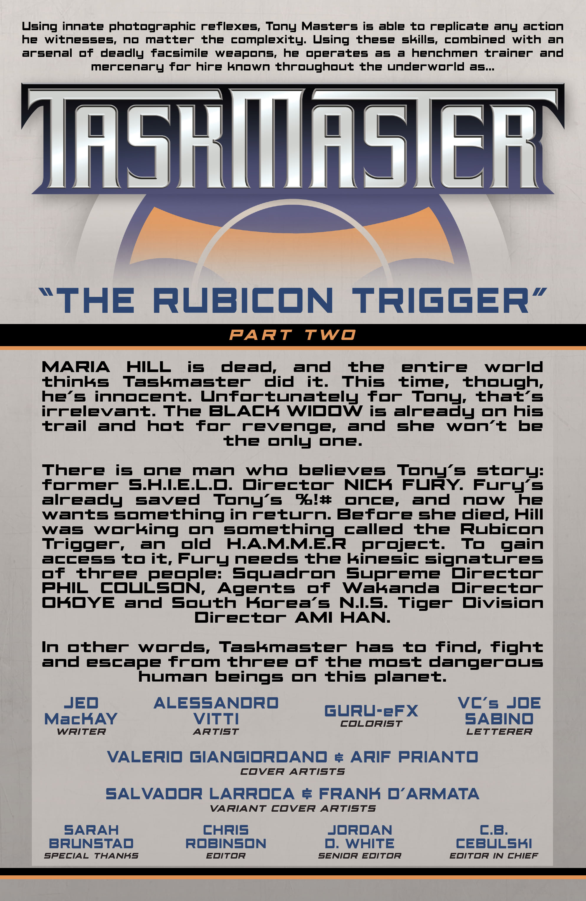 Read online Taskmaster (2020) comic -  Issue #2 - 2