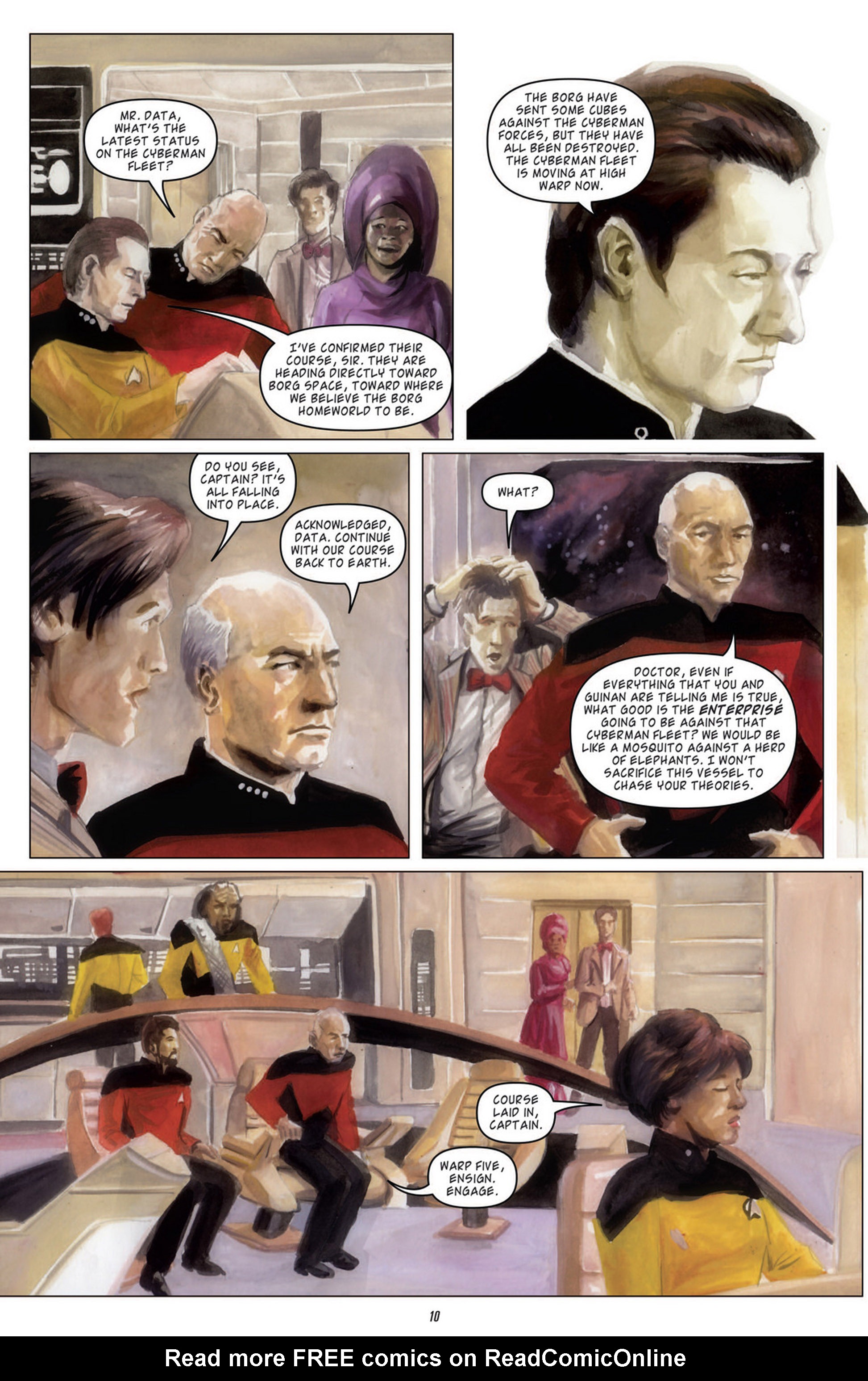Read online Star Trek: The Next Generation/Doctor Who: Assimilation² comic -  Issue #5 - 13