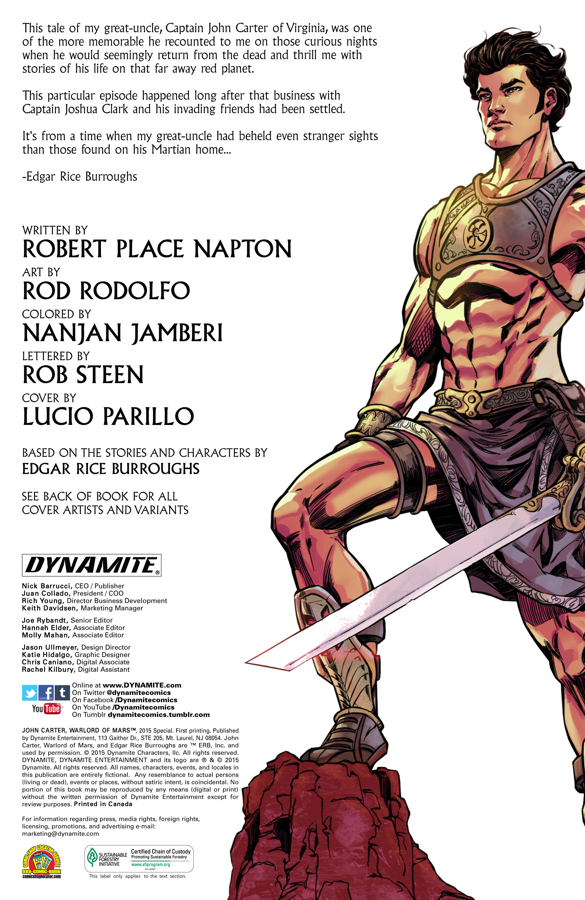 Read online John Carter, Warlord of Mars (2014) comic -  Issue # _Special - 2