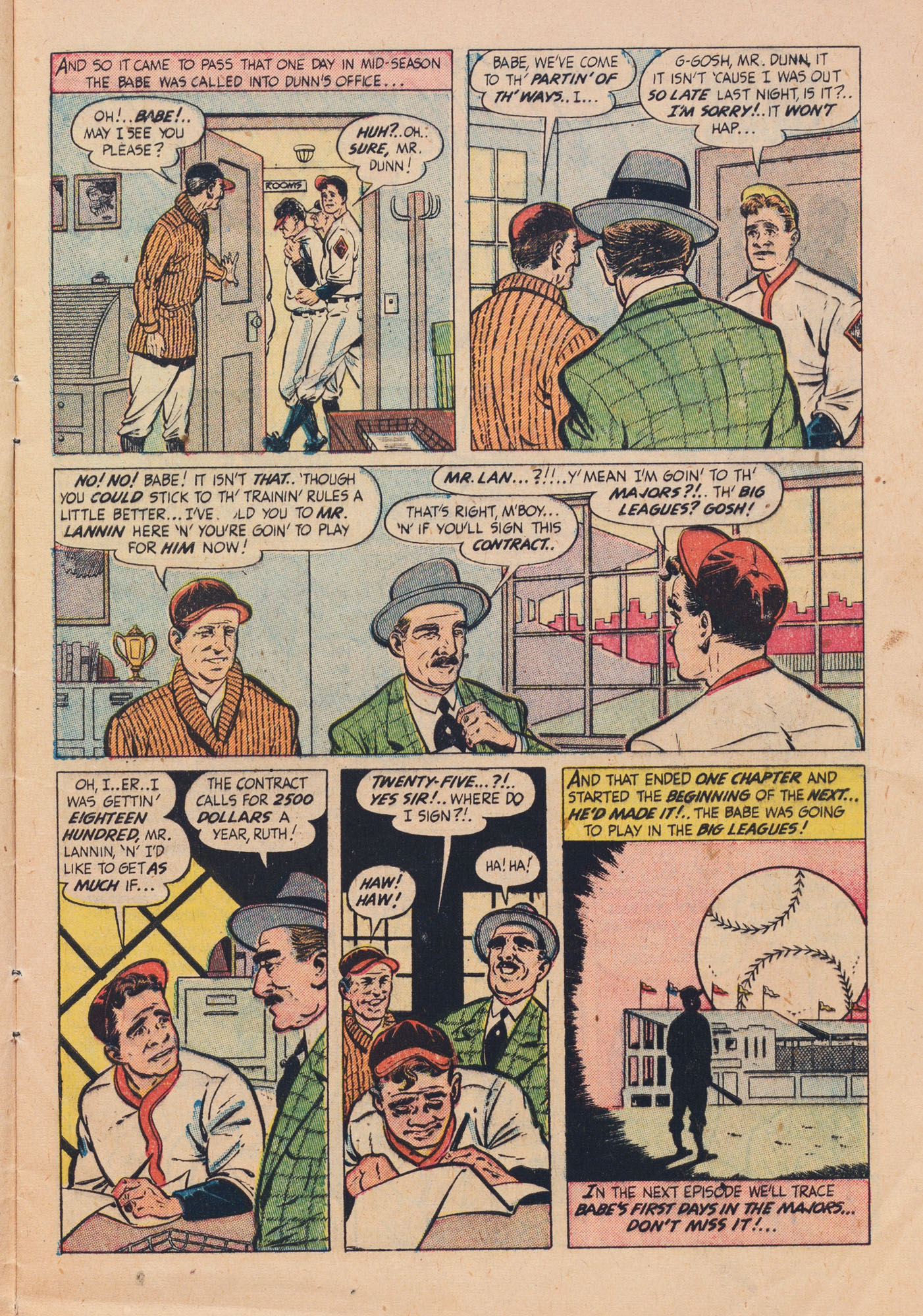 Read online Babe Ruth Sports Comics comic -  Issue #3 - 9