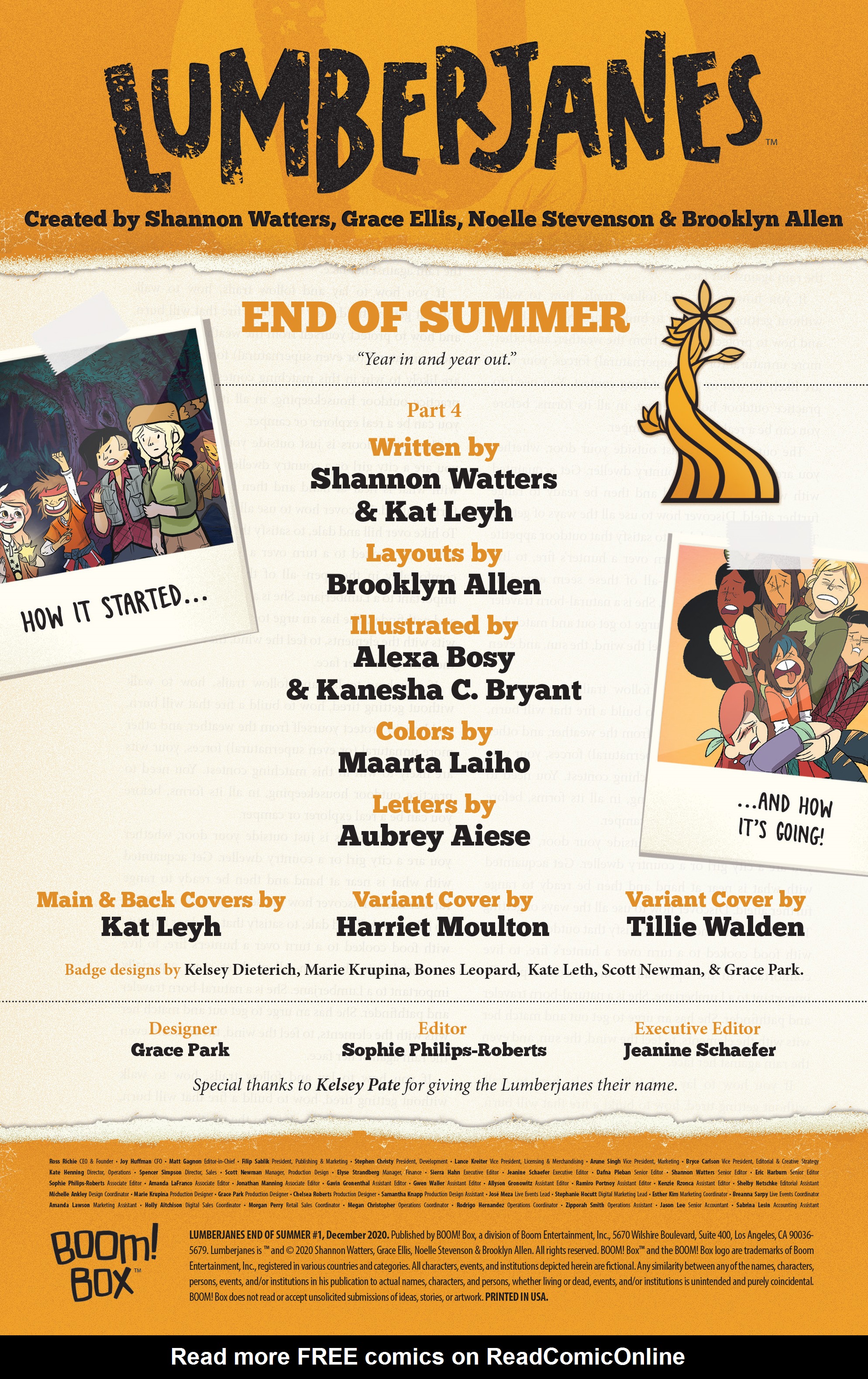 Read online Lumberjanes: End of Summer comic -  Issue # Full - 2