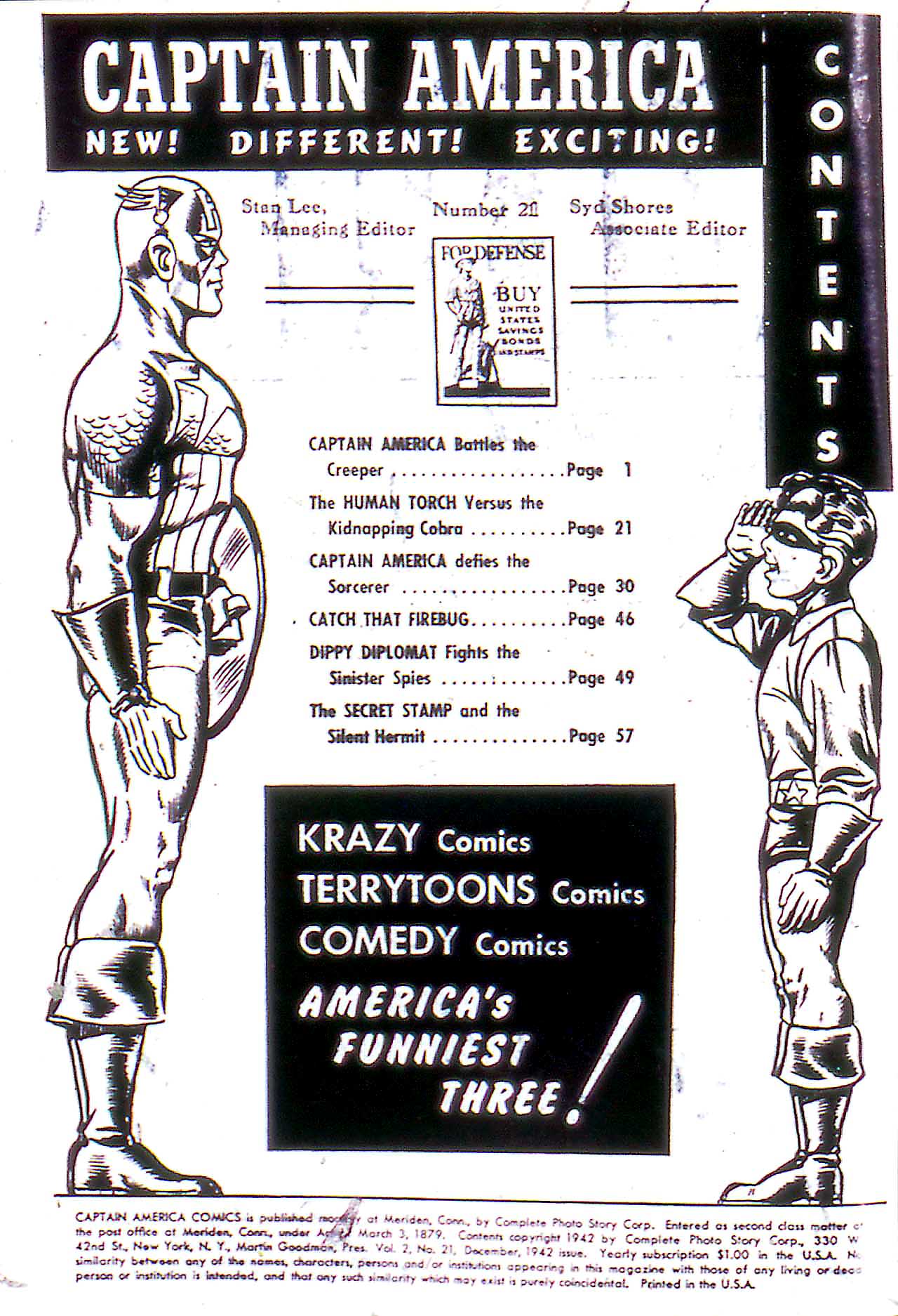 Read online Captain America Comics comic -  Issue #21 - 2