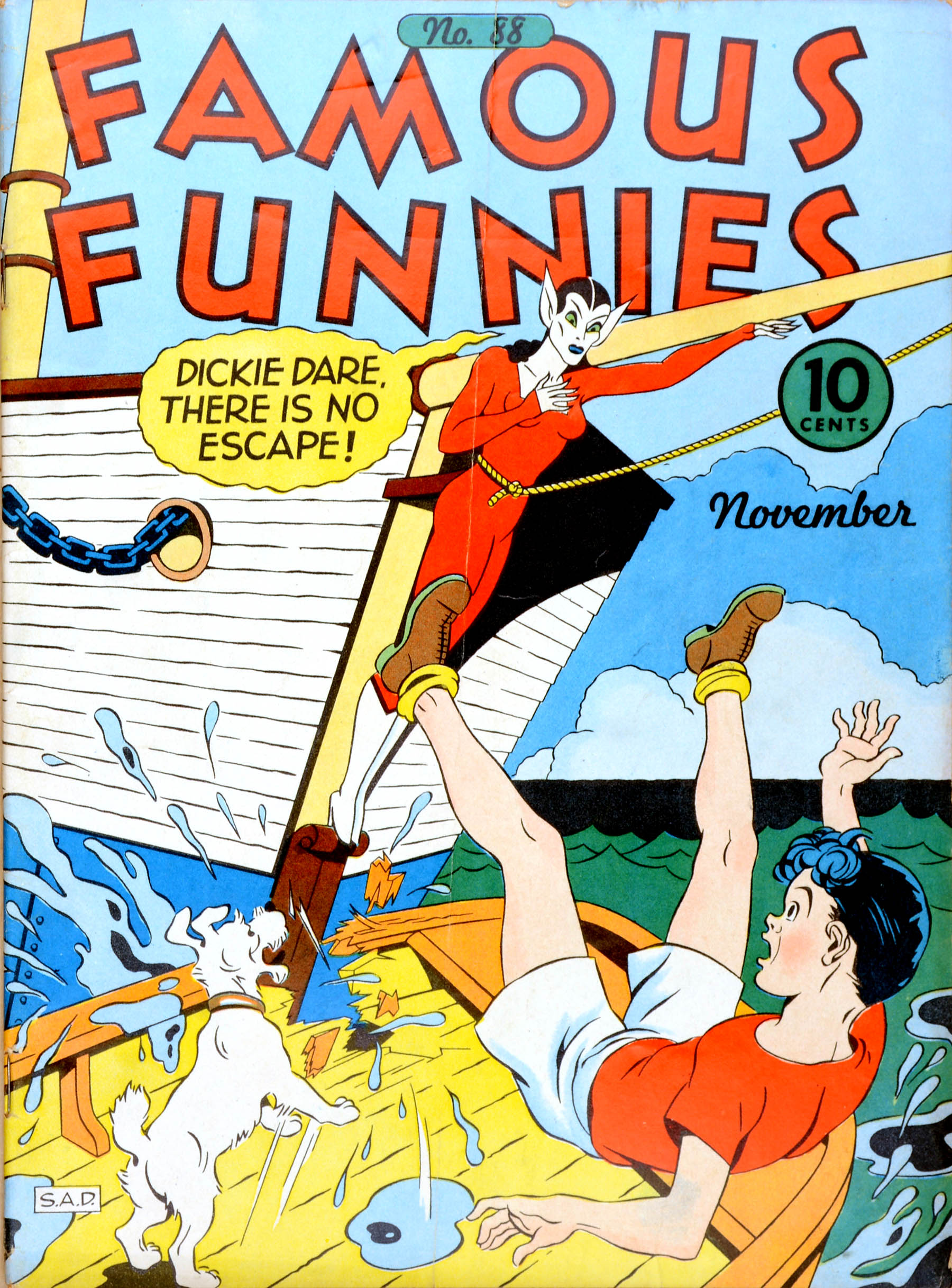 Read online Famous Funnies comic -  Issue #88 - 1