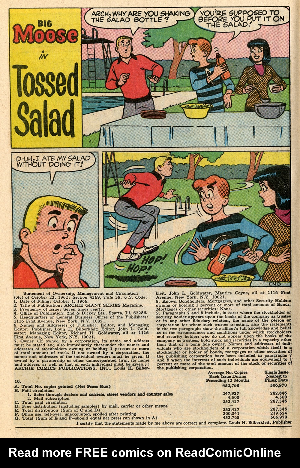 Read online Archie Giant Series Magazine comic -  Issue #145 - 54