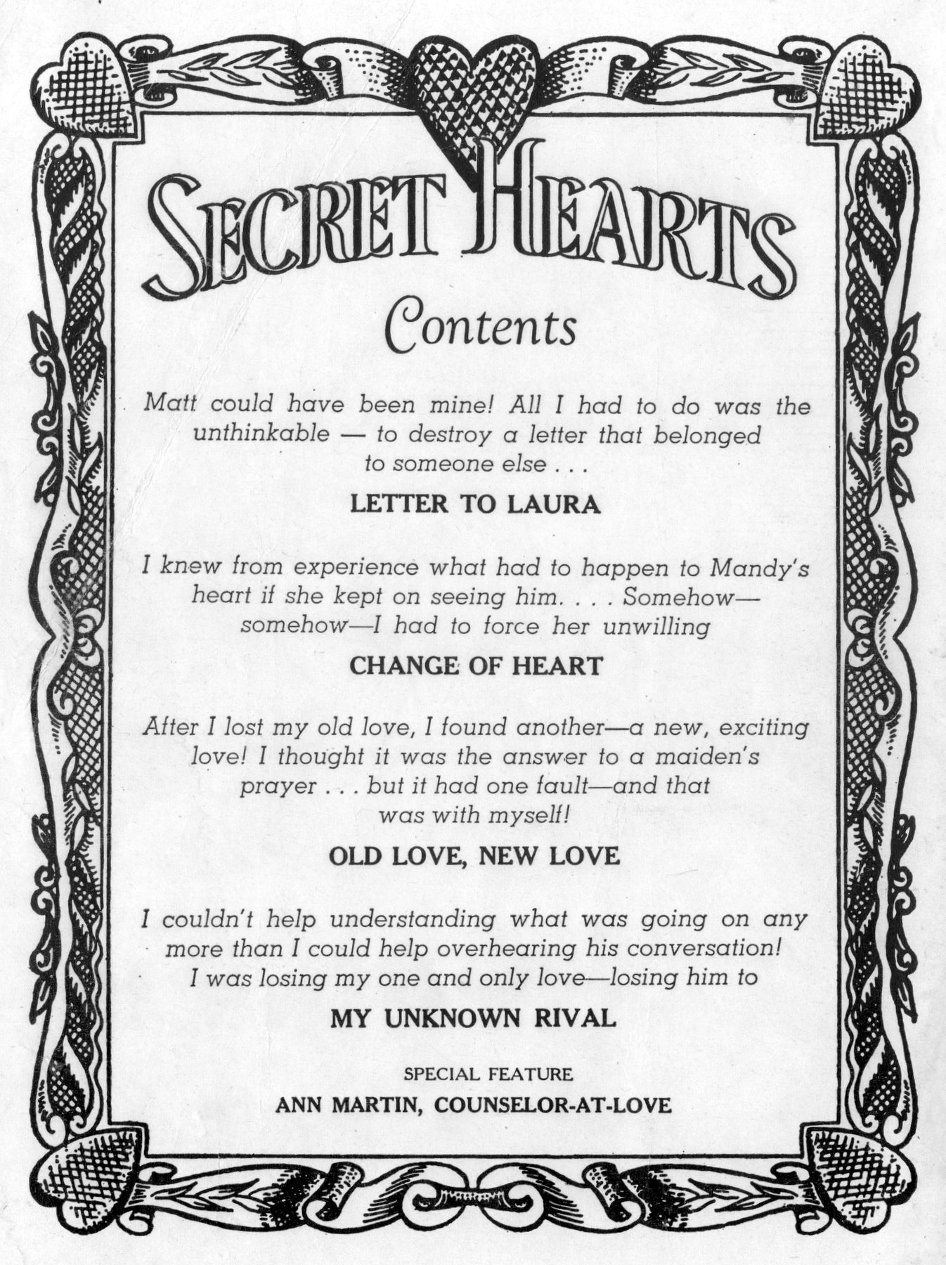 Read online Secret Hearts comic -  Issue #50 - 2