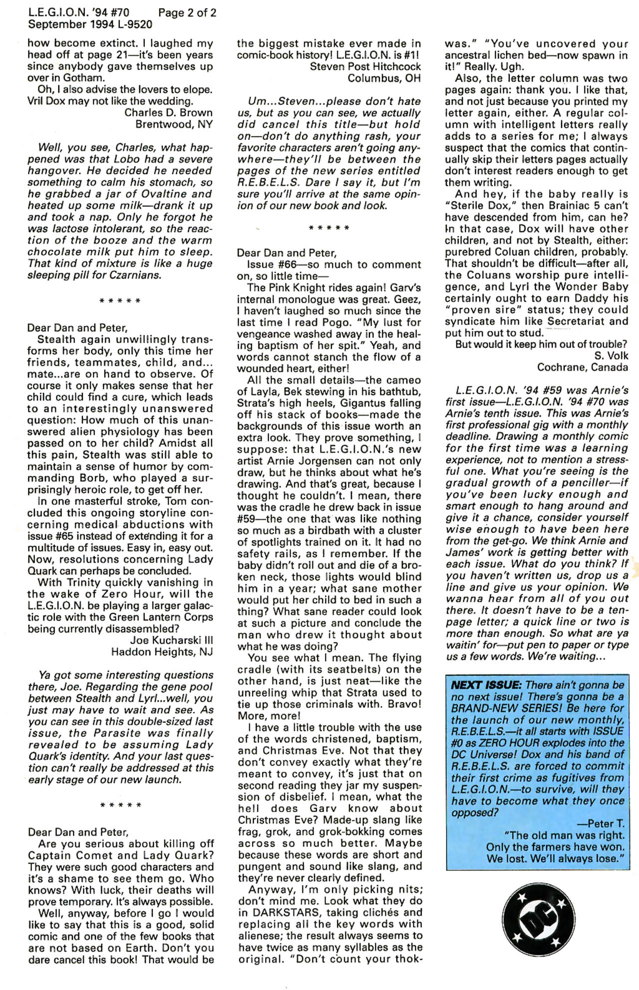 Read online L.E.G.I.O.N. comic -  Issue #70 - 32